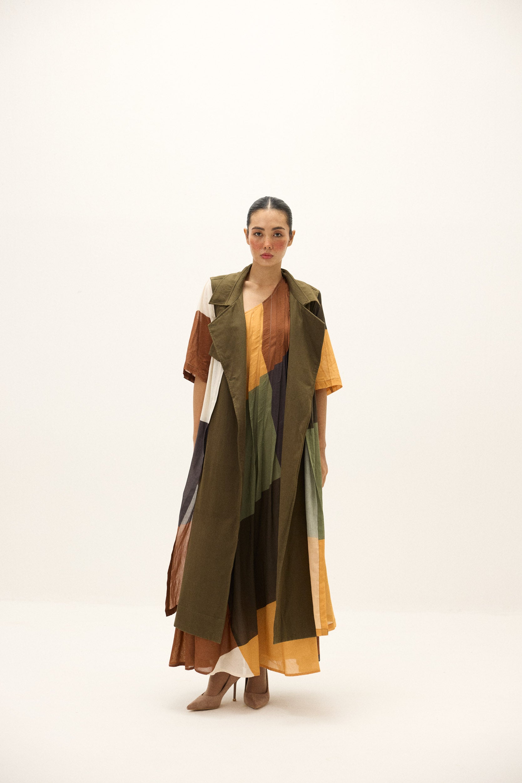 Autumn Veil Trench Coat