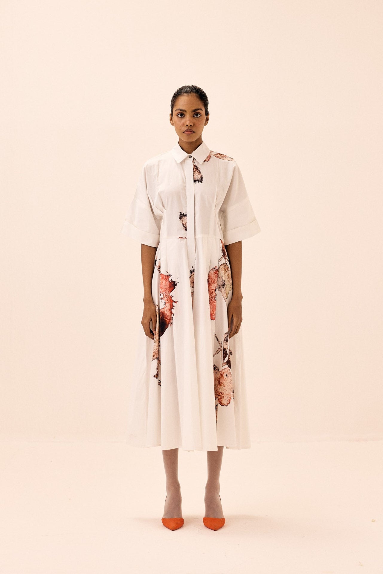 Caucasian Shirt Dress