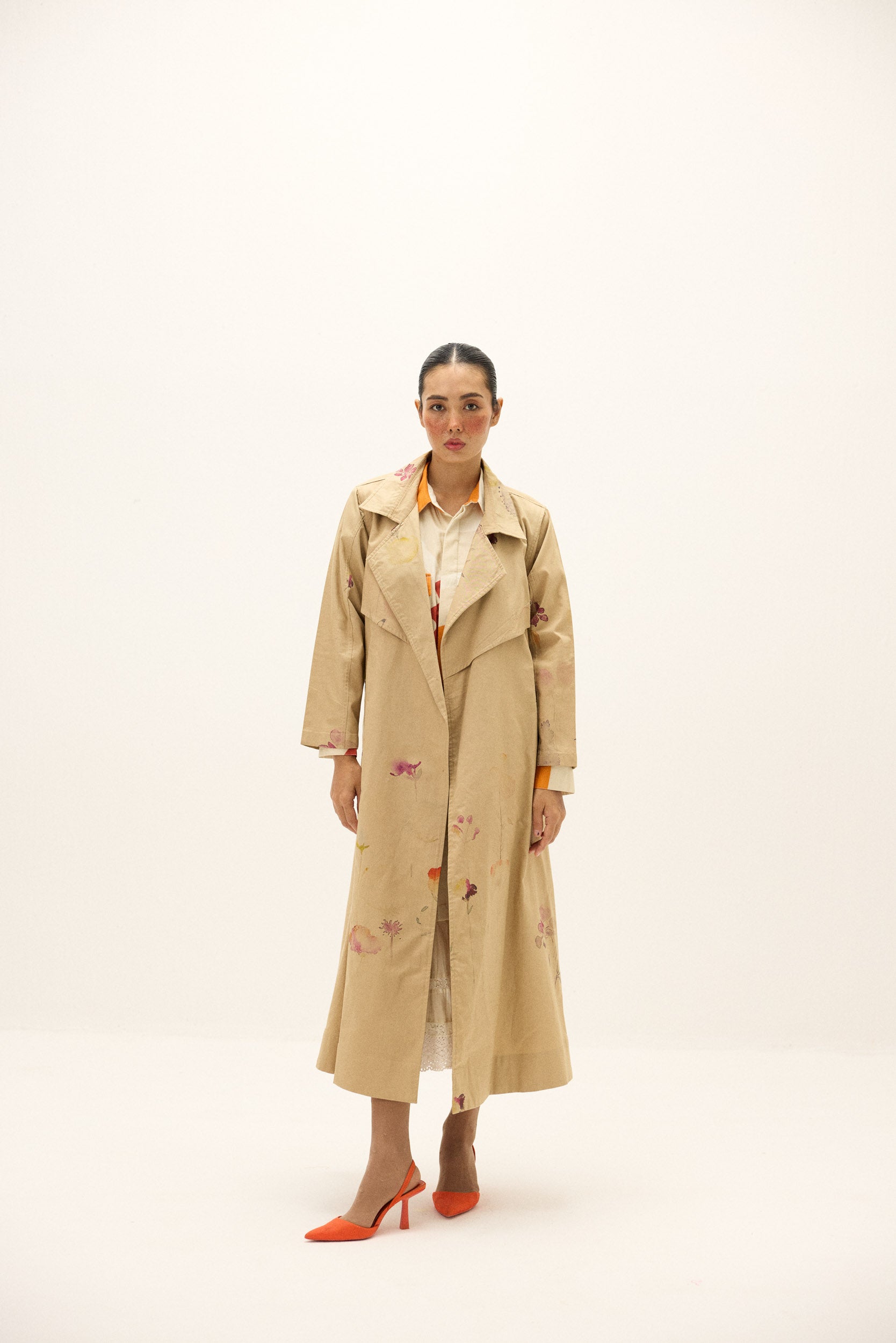 Ochre Light Trench Coat