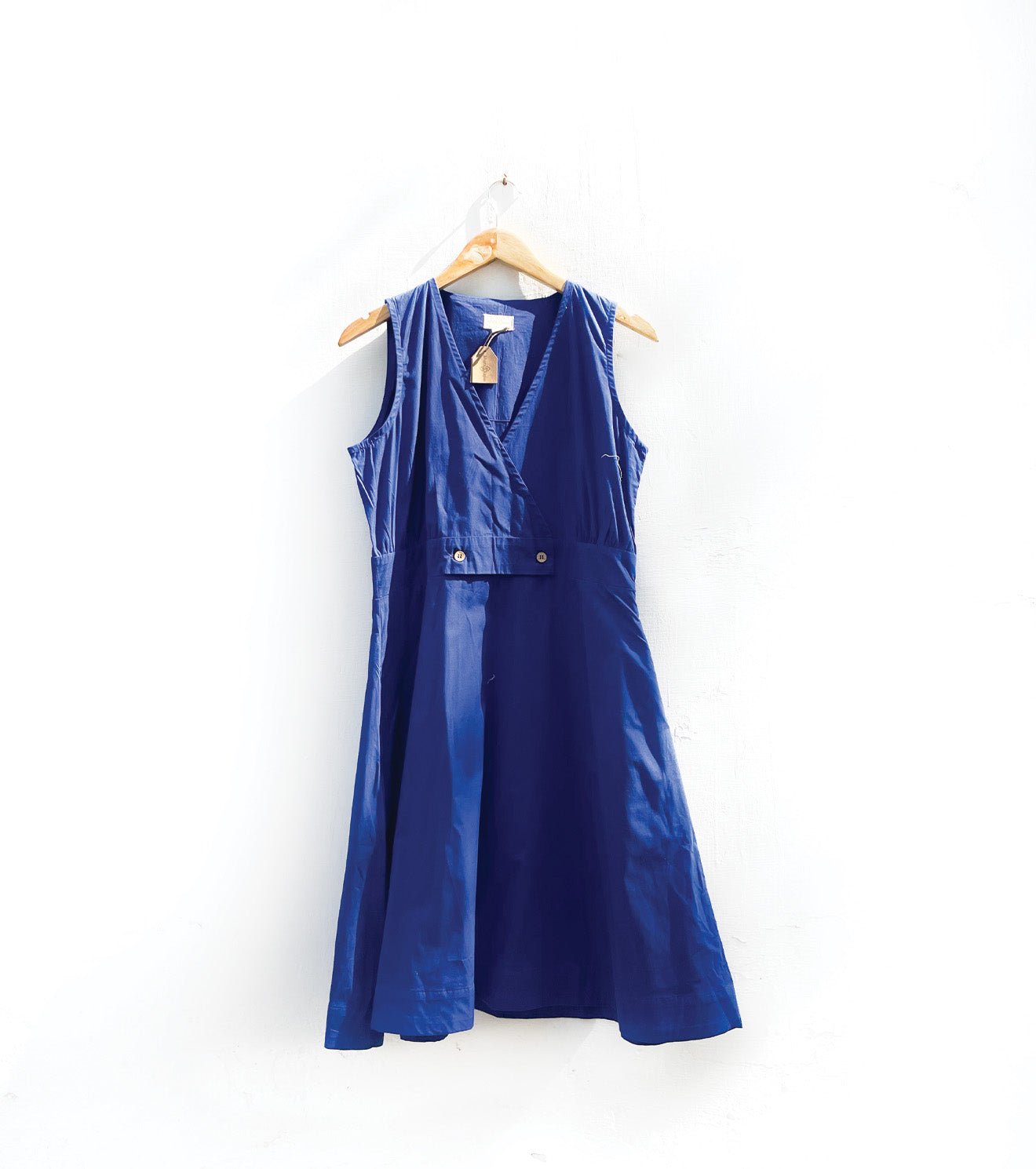 Sapphire poplin dress