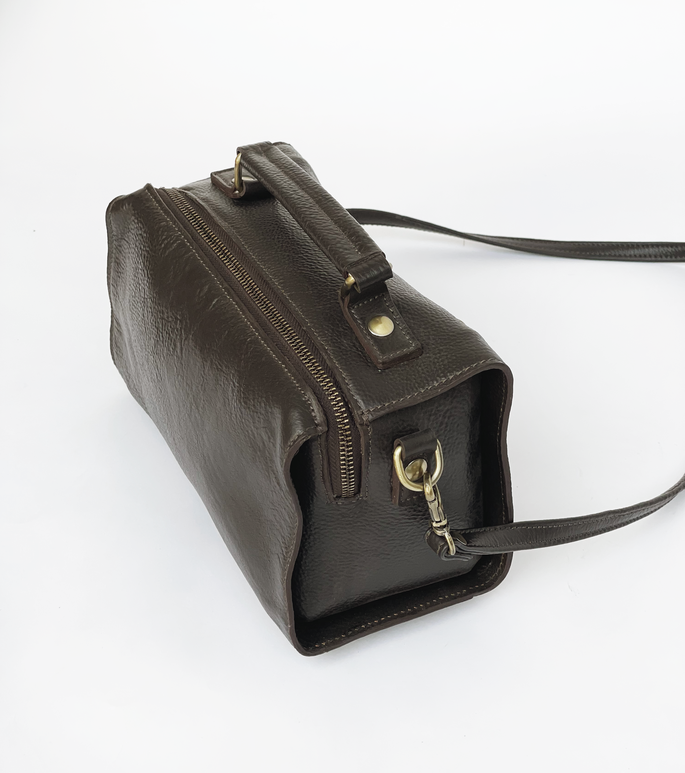 Black Coffee Leather Bag