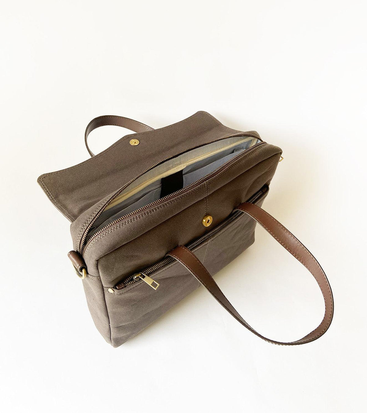 Charcoal briefcase - Khara Kapas