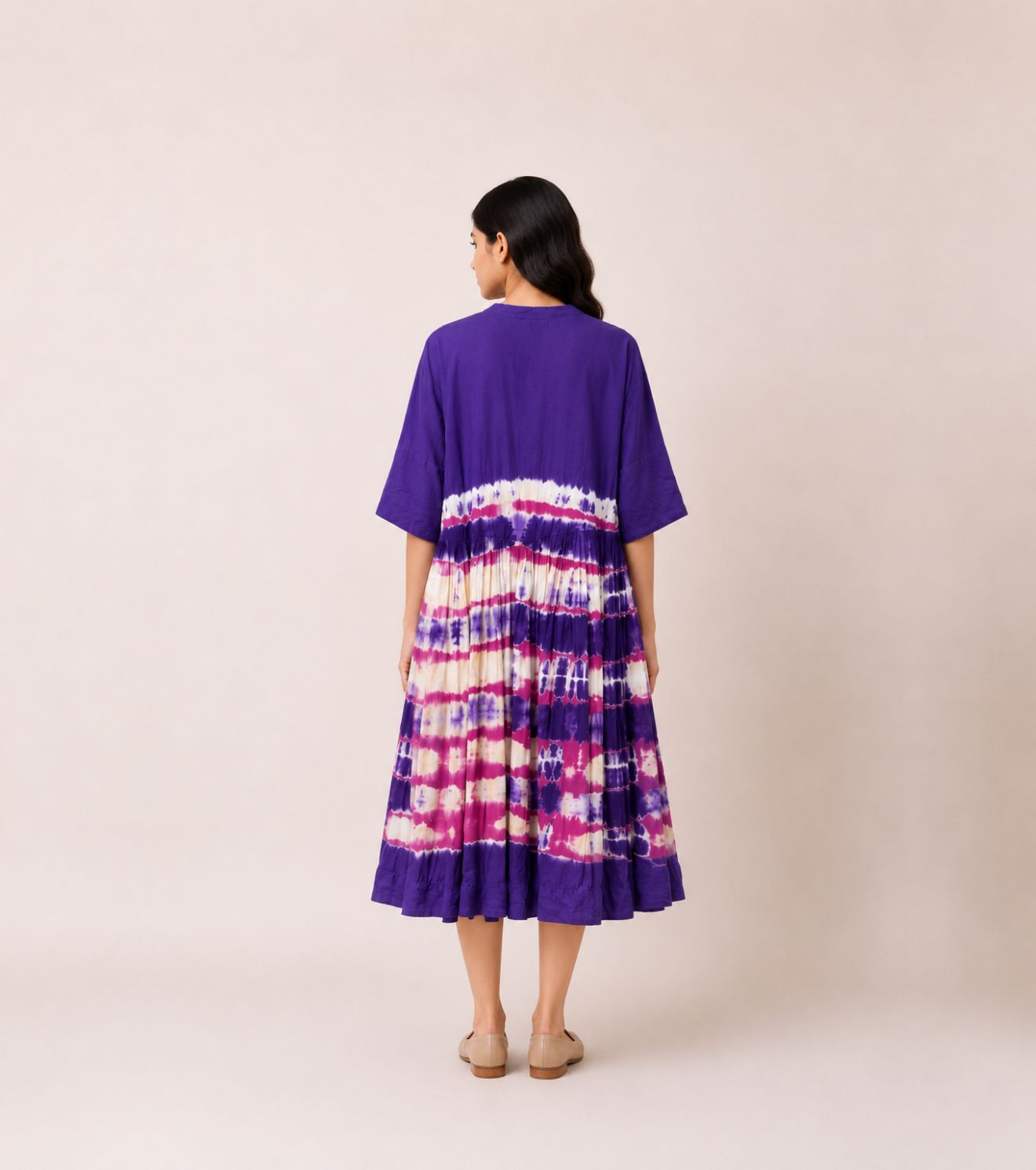 Iris Shibori Dress