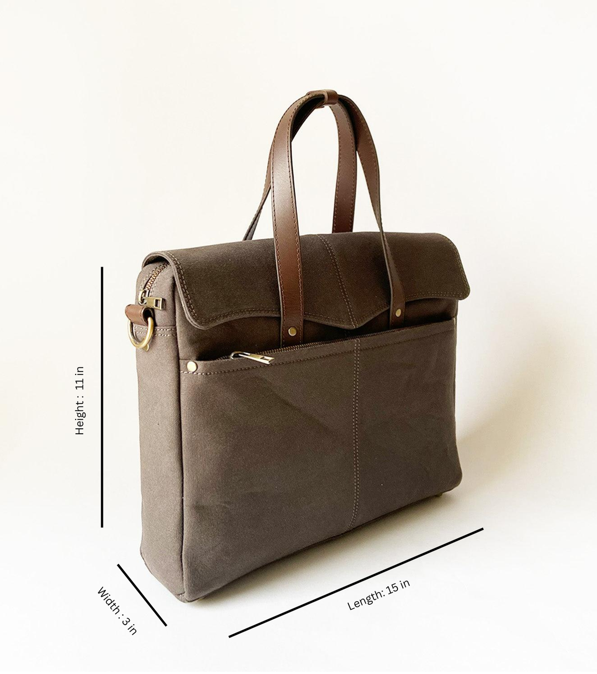 Charcoal briefcase