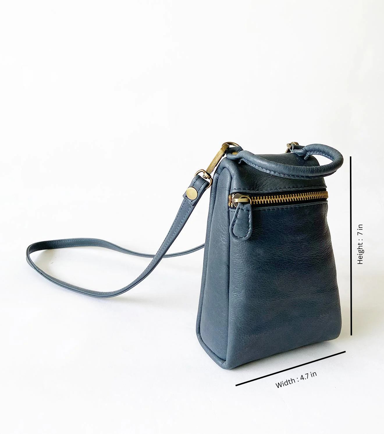 Blue teal crossbody bag