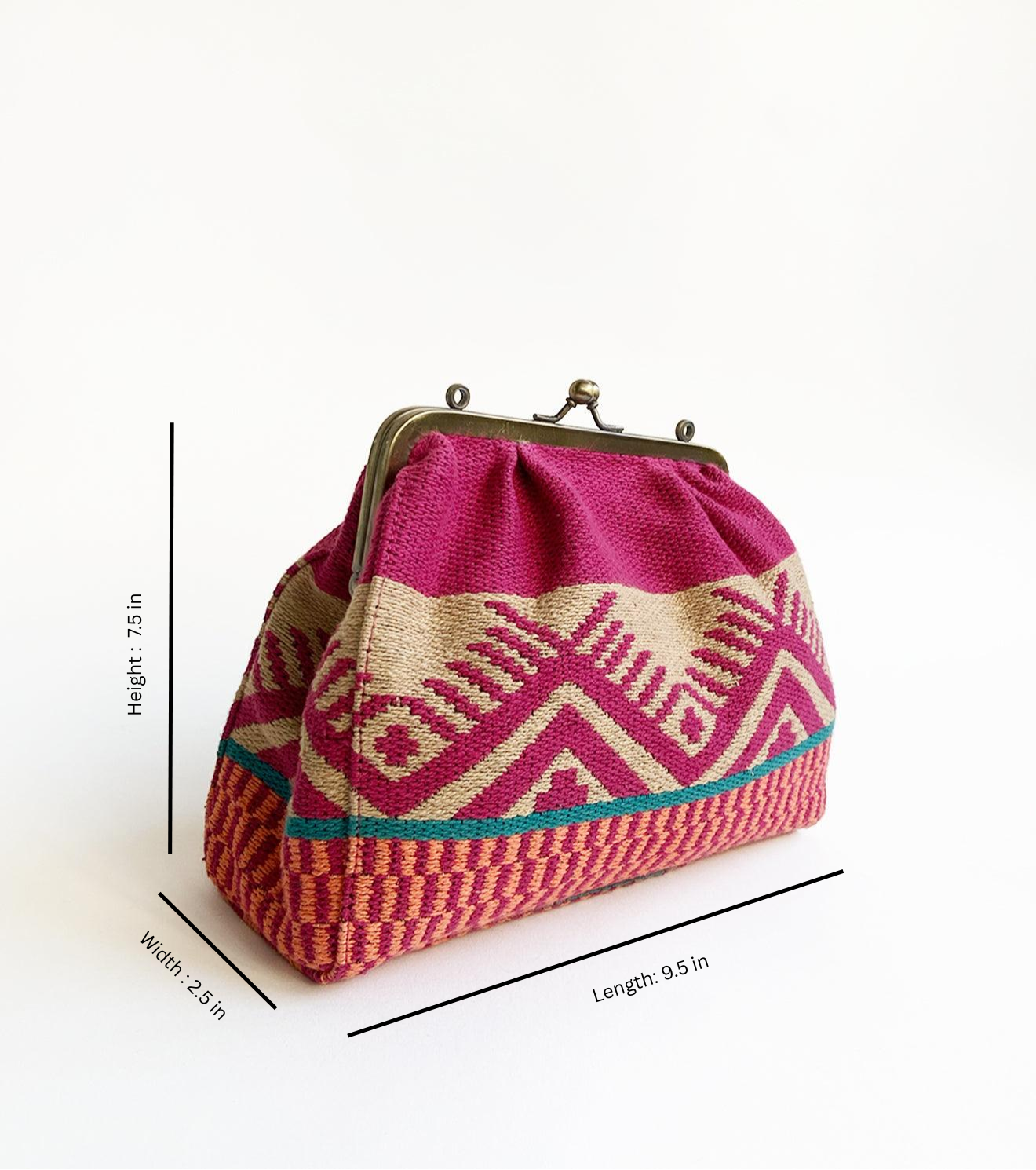 Rasberry Mud Clutch