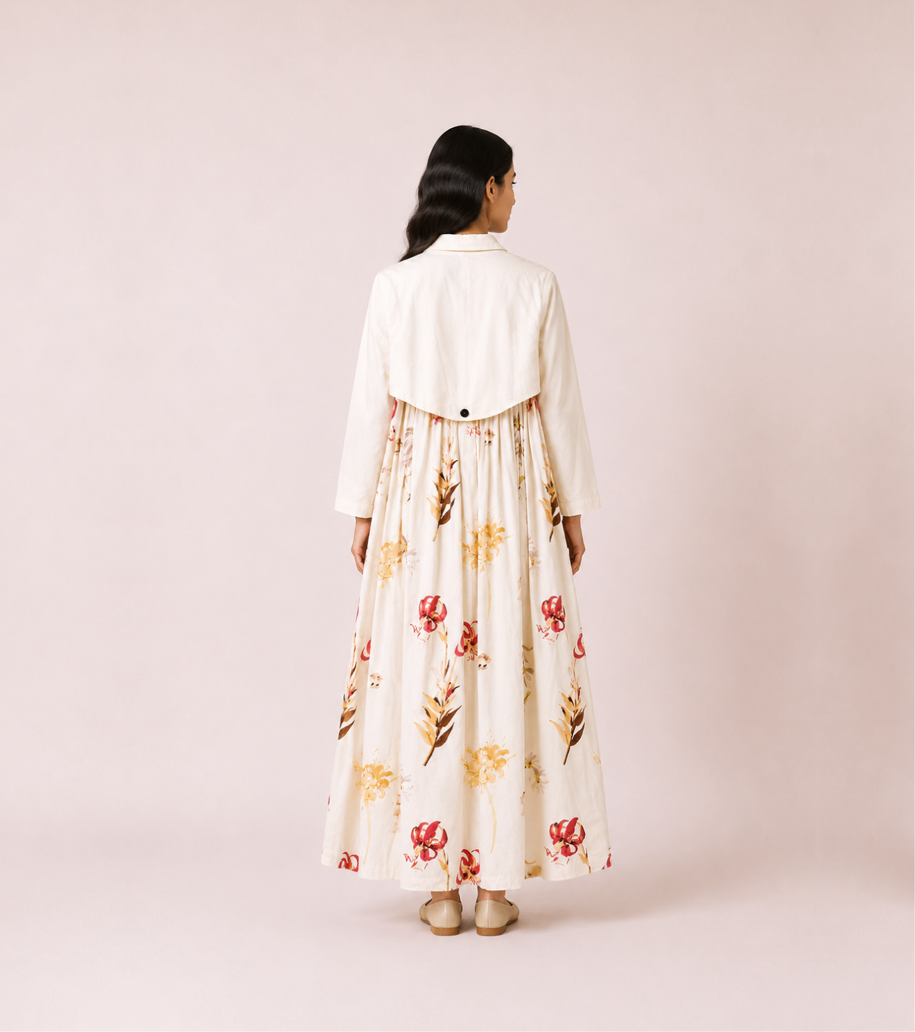 Whitewine Cape Dress