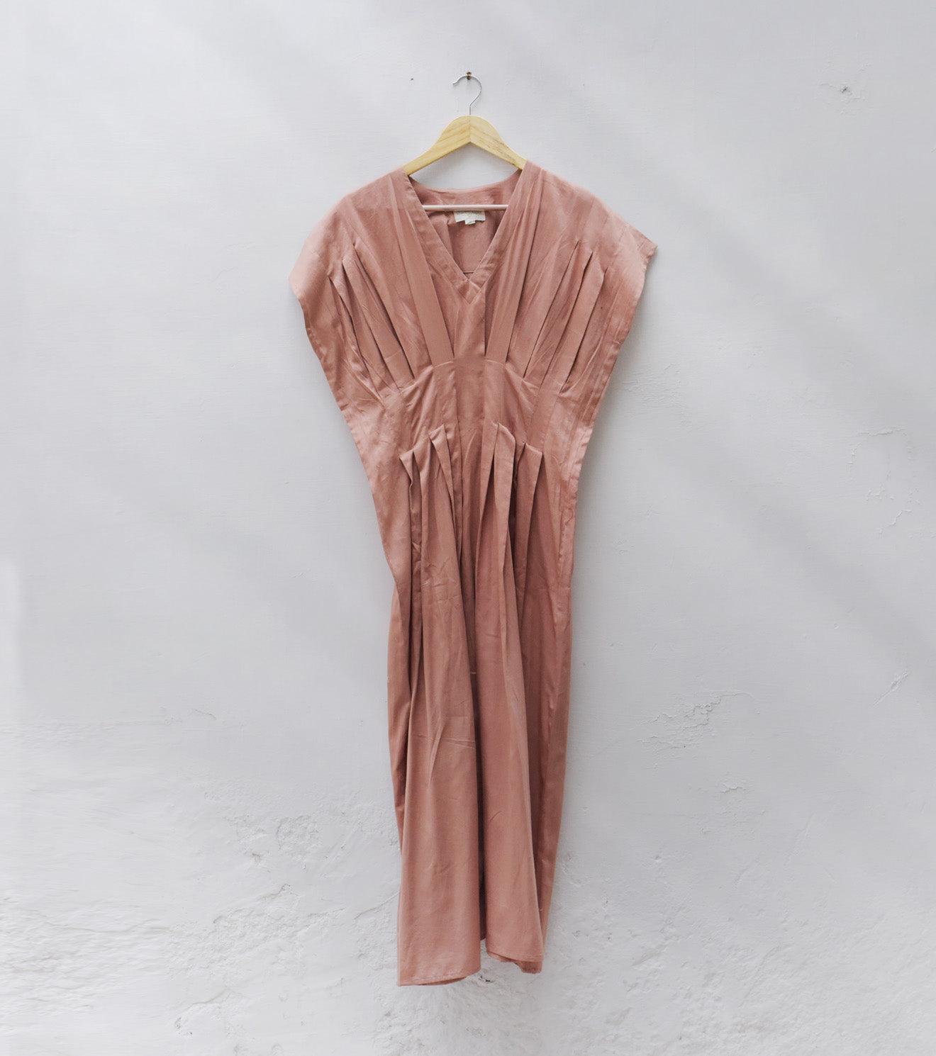 Blush pleated dress - Khara Kapas