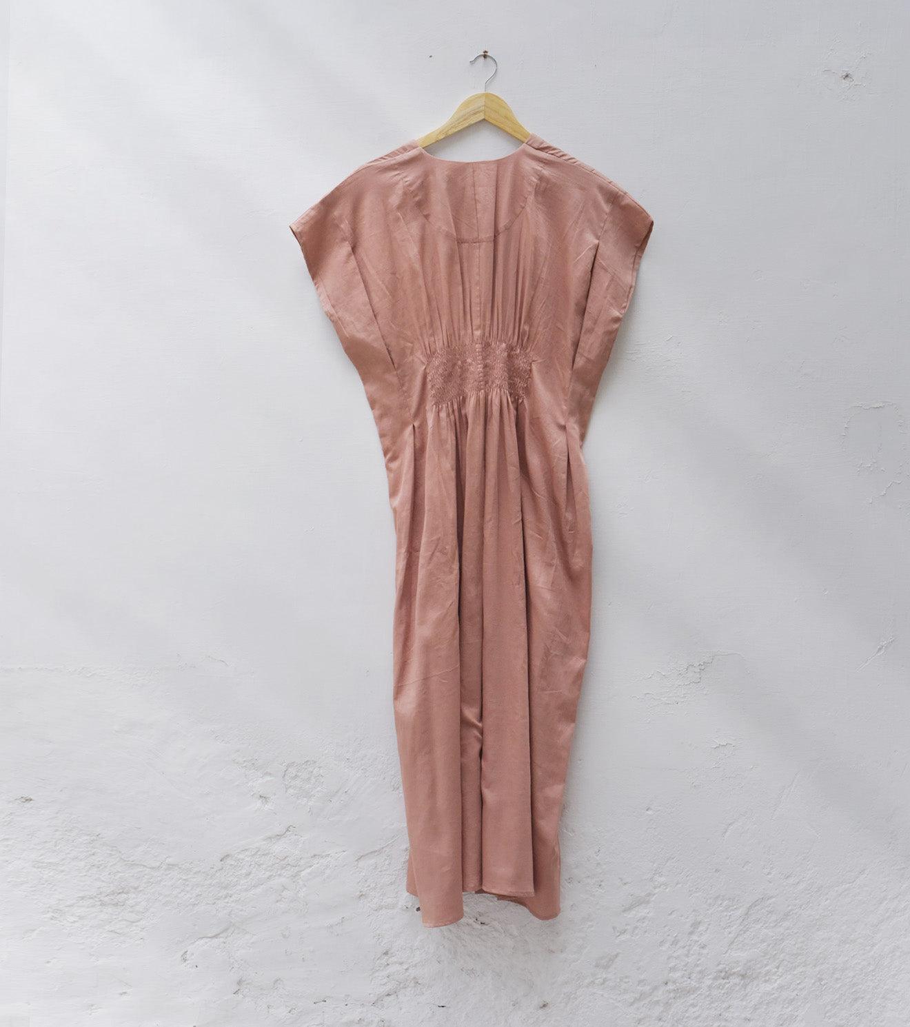 Blush pleated dress - Khara Kapas