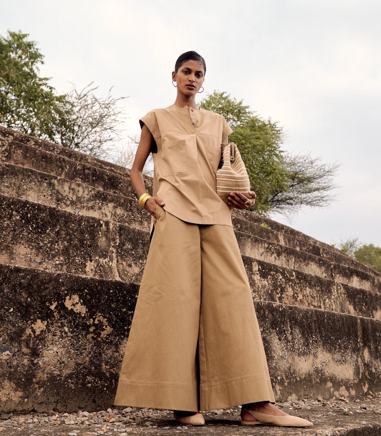 Wood rail co-ord set - Khara Kapas