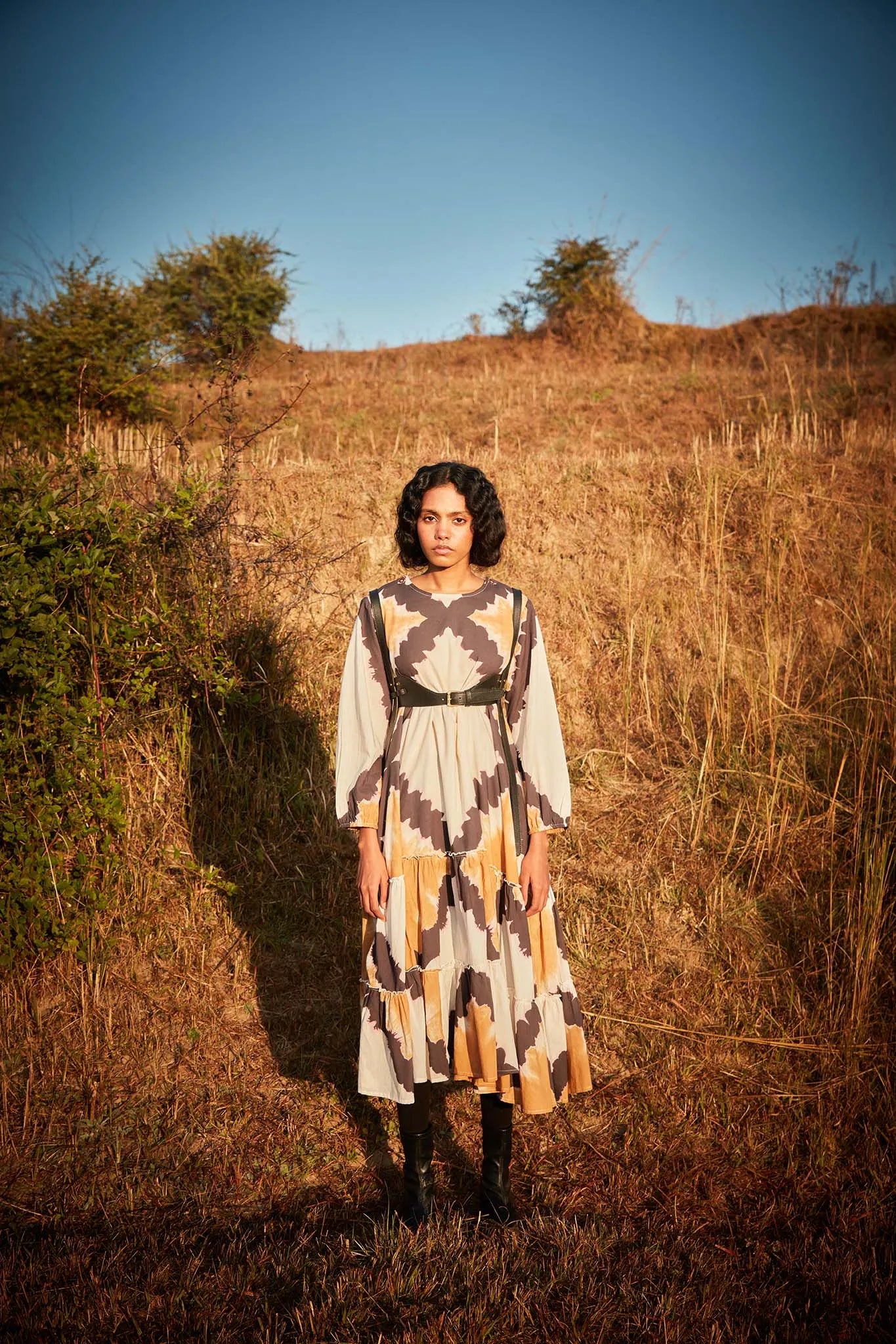 Dunetime Shibori Dress - Khara Kapas