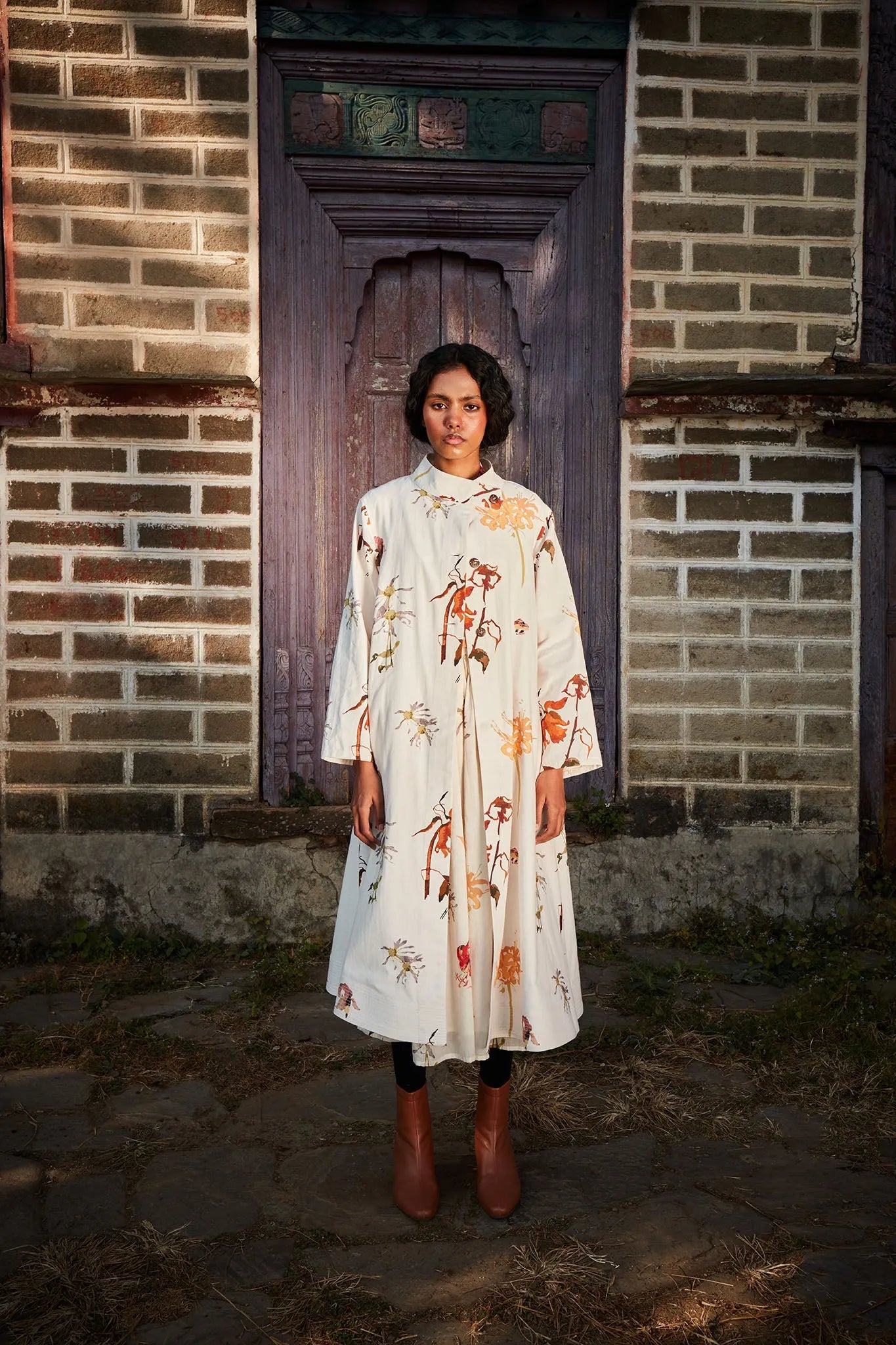 Snowcap Trench Dress - Khara Kapas