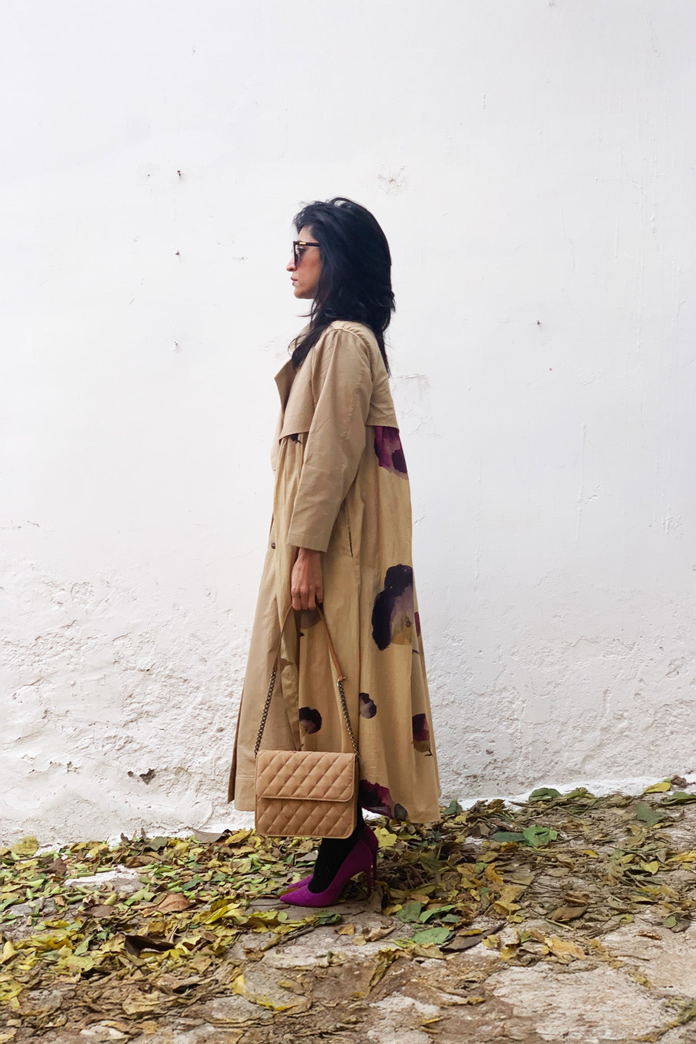 Oatmeal Trench dress
