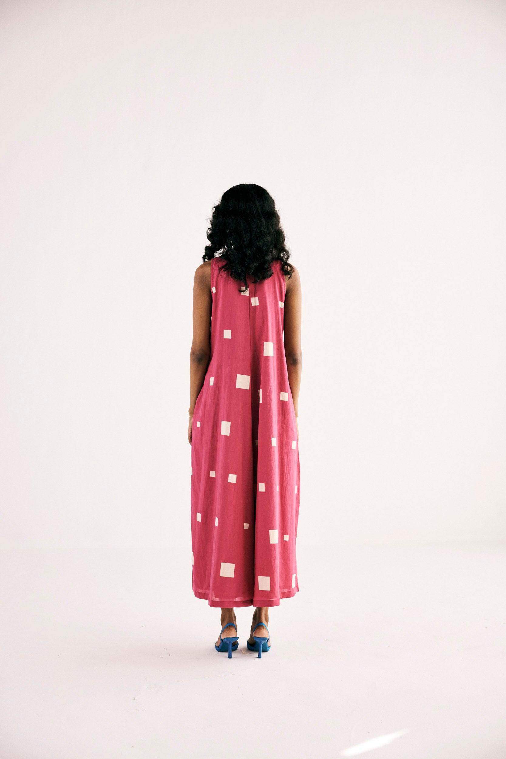 Pink Matrix Jumpsuit - Khara Kapas