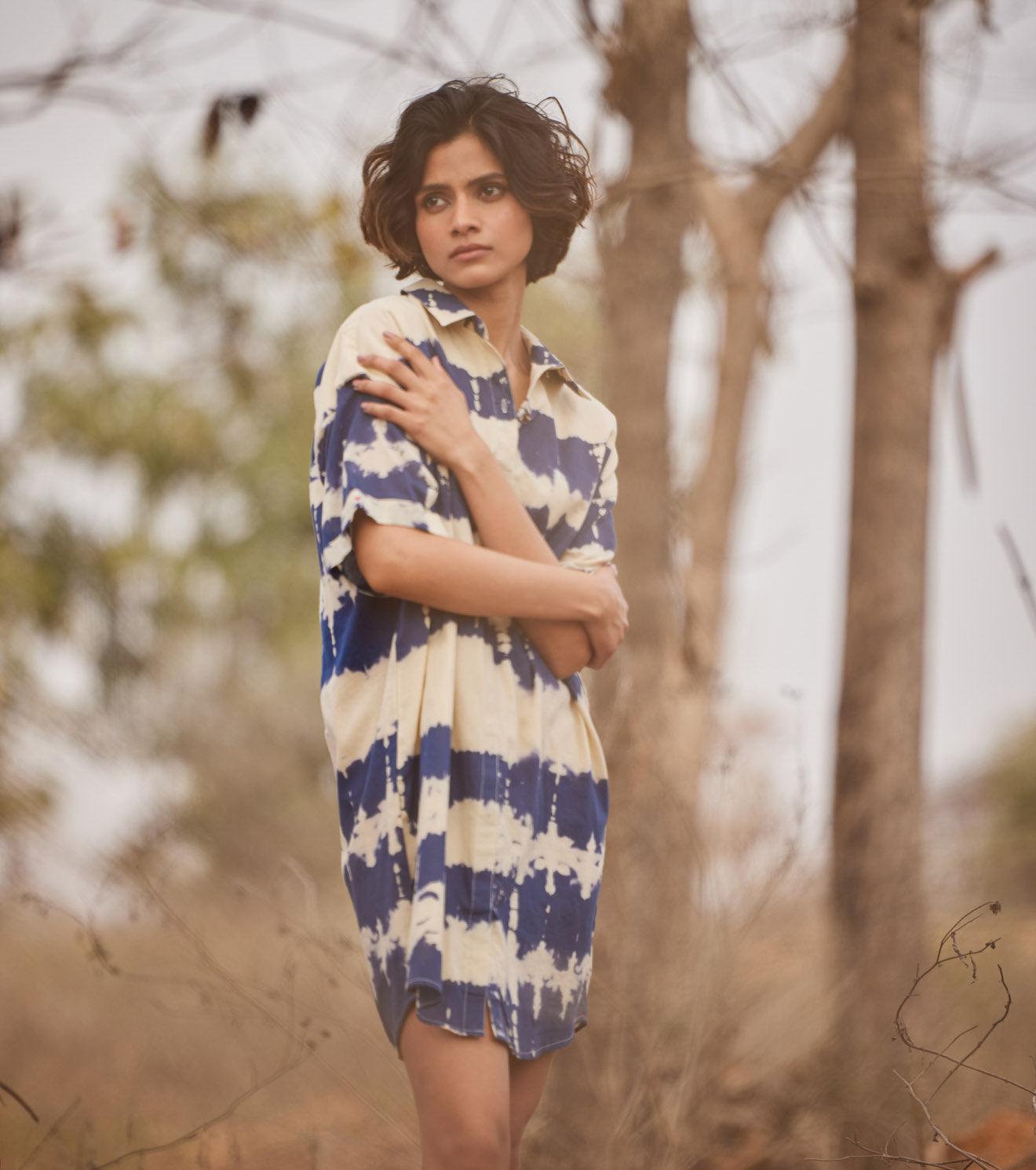 Barish Shirt Dress - Khara Kapas