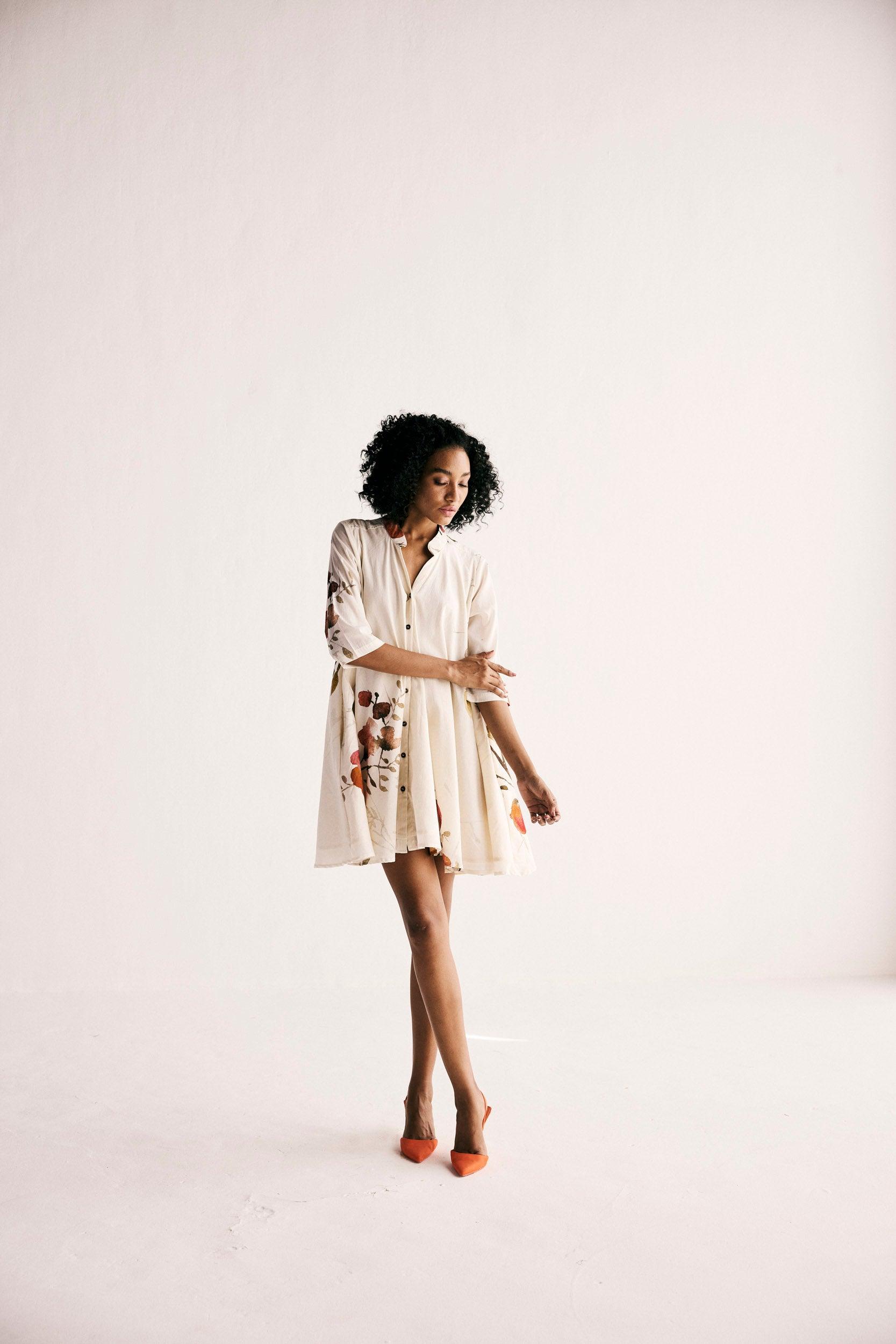 Hibiscus Swing Dress - Khara Kapas