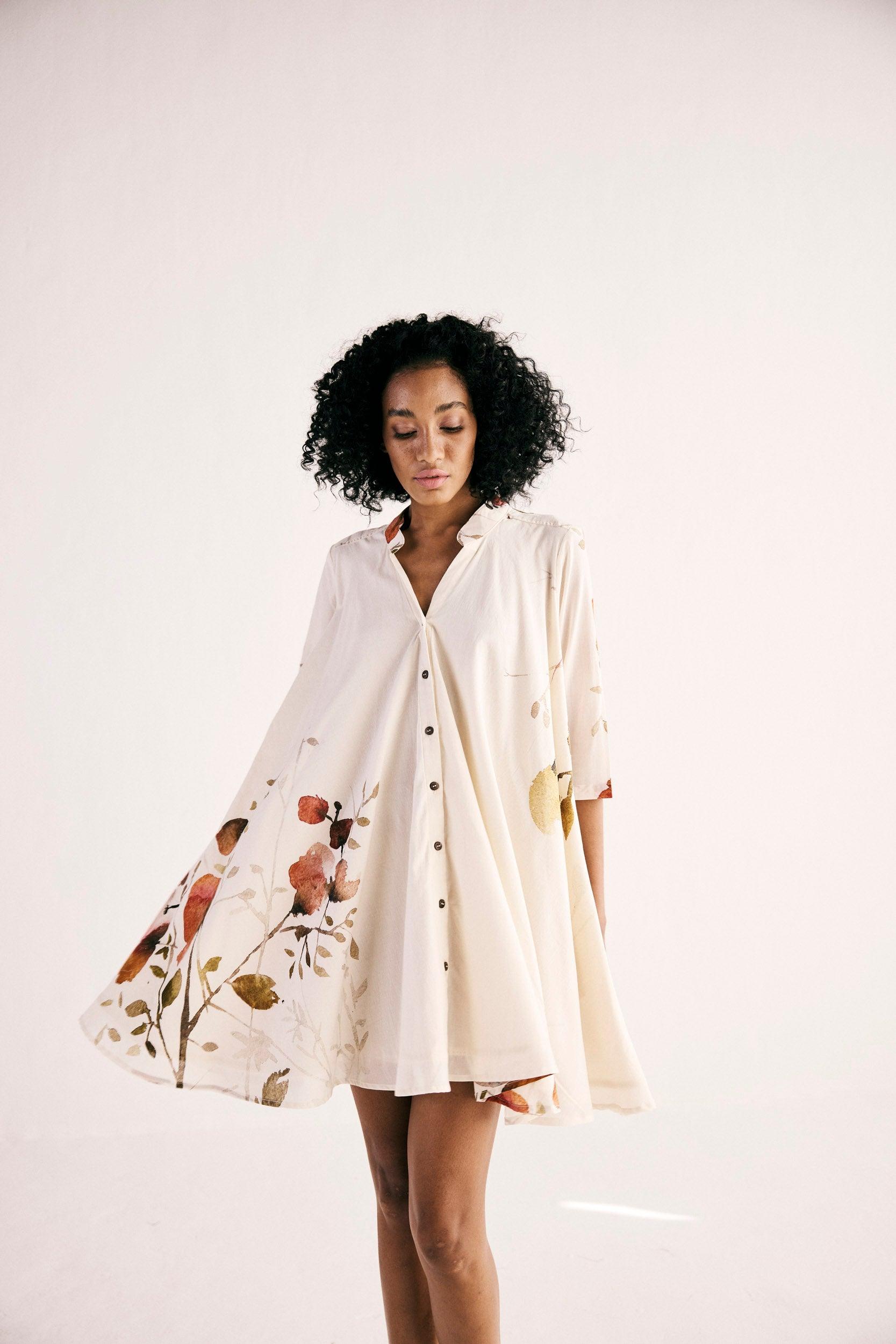 Hibiscus Swing Dress - Khara Kapas
