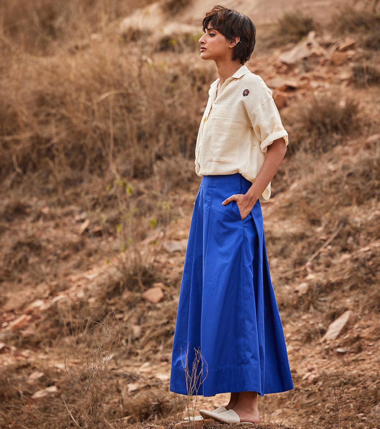 Tez Neela skirt - Khara Kapas