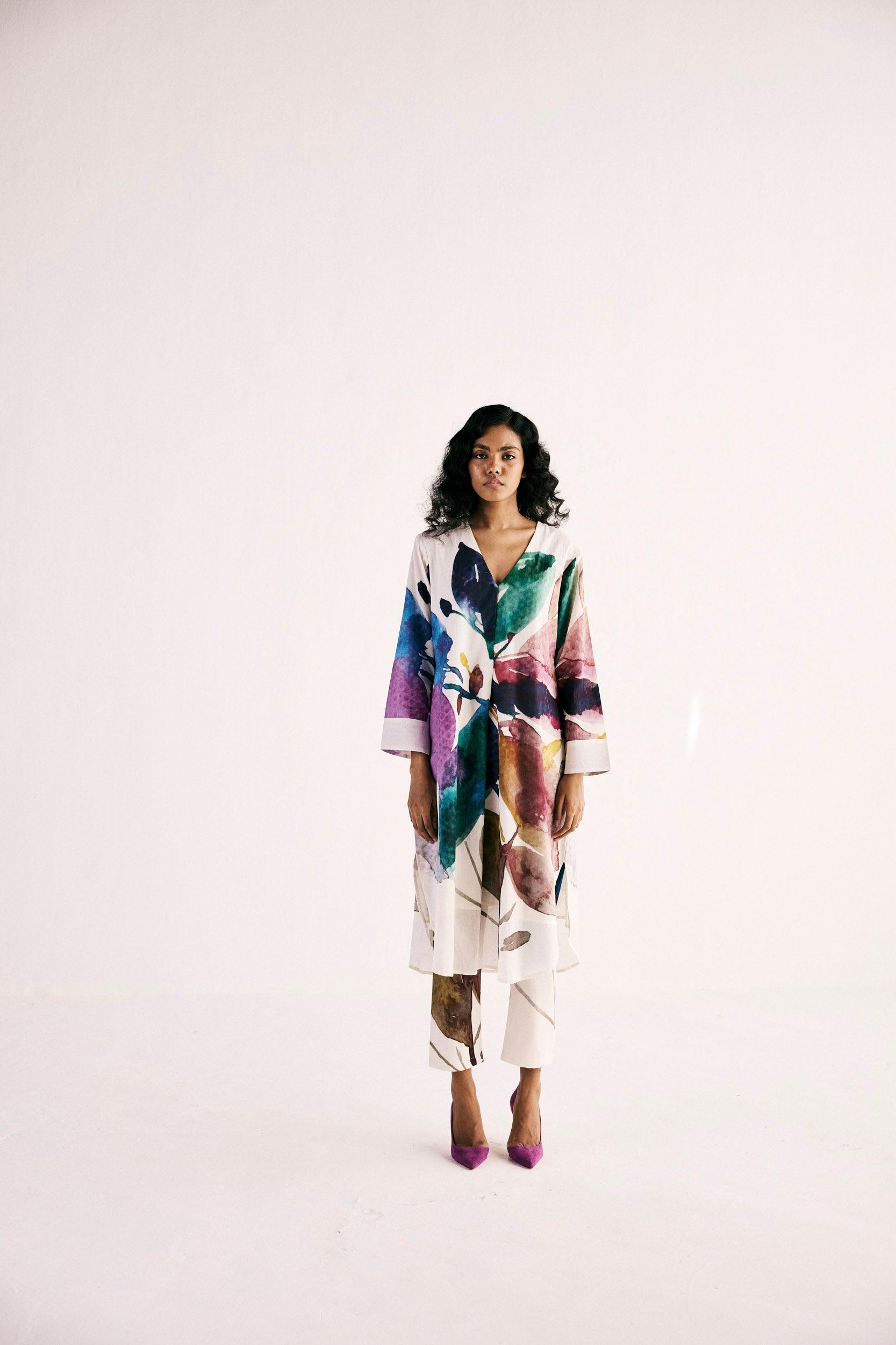 Sunset splash Kurta set - Khara Kapas