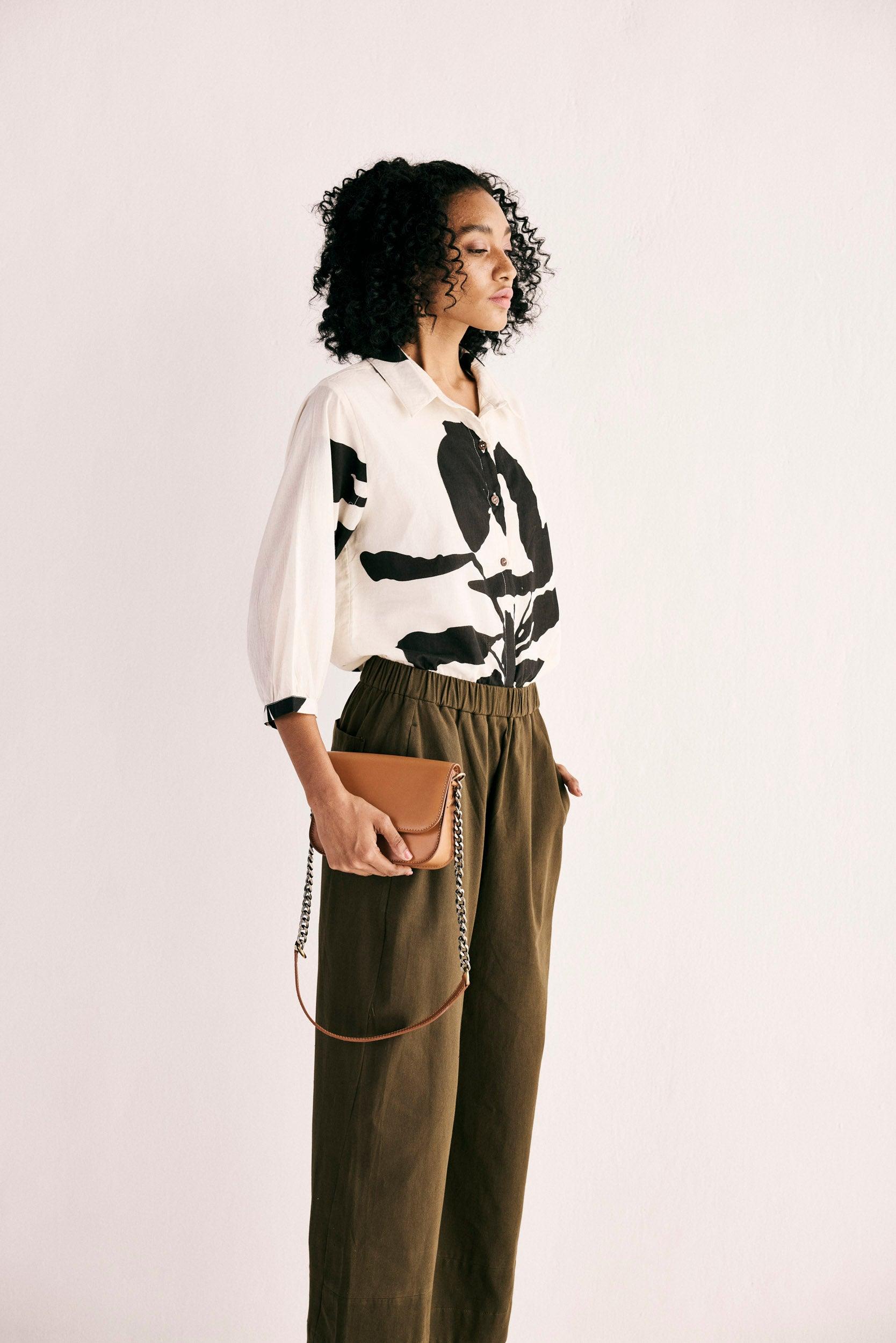 Olive Trousers - Khara Kapas