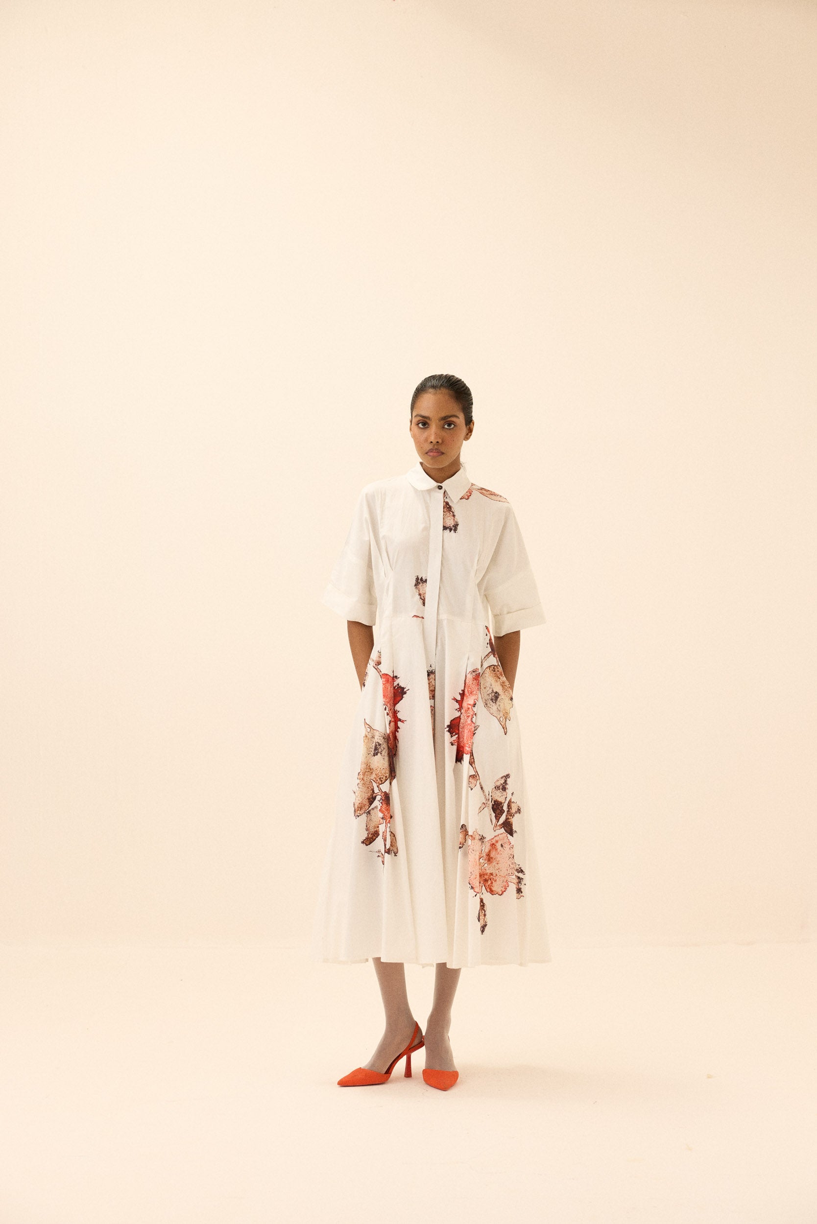 Caucasian Shirt Dress