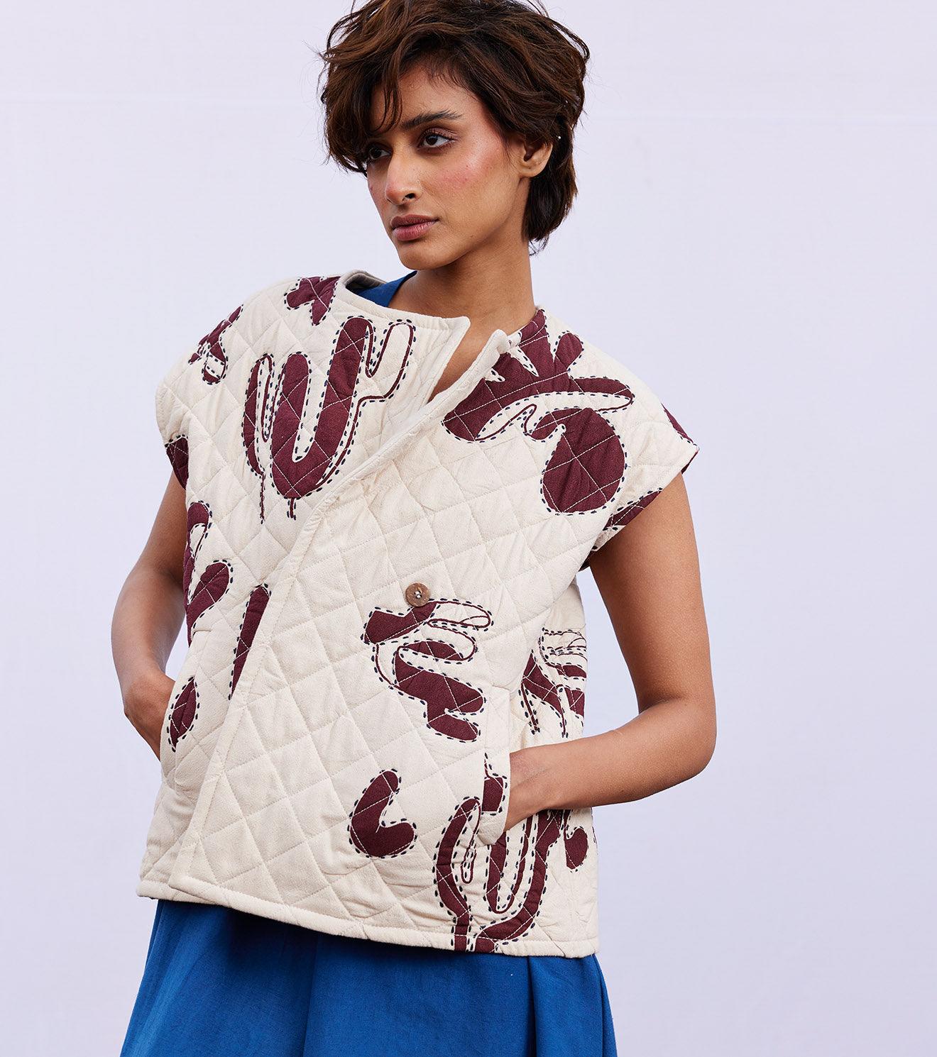 Hazel vest jacket - Khara Kapas