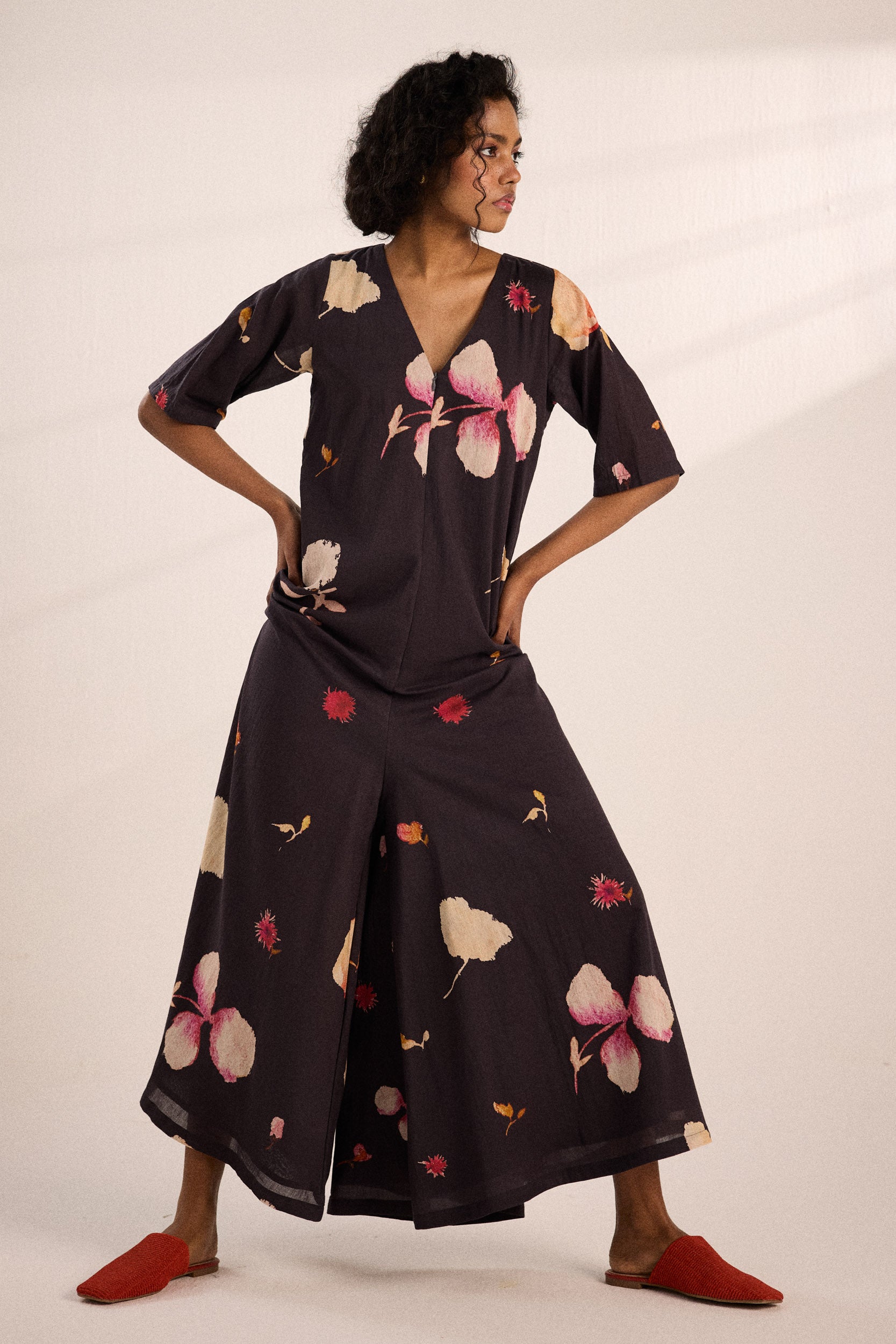 Charcoal Gardens Jumpsuit
