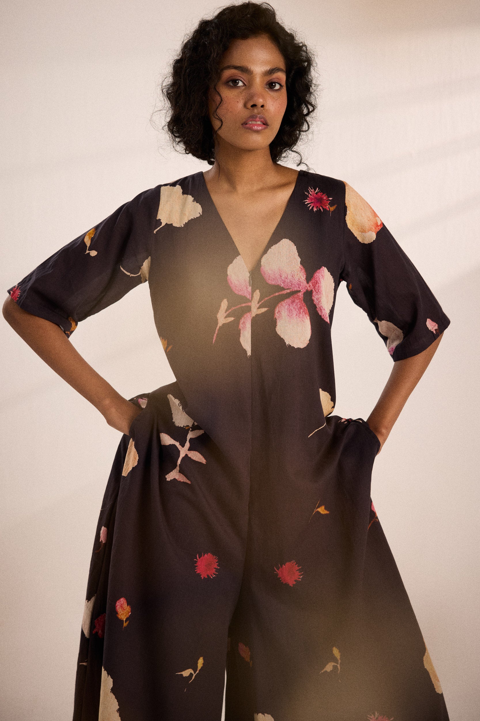 Charcoal Gardens Jumpsuit