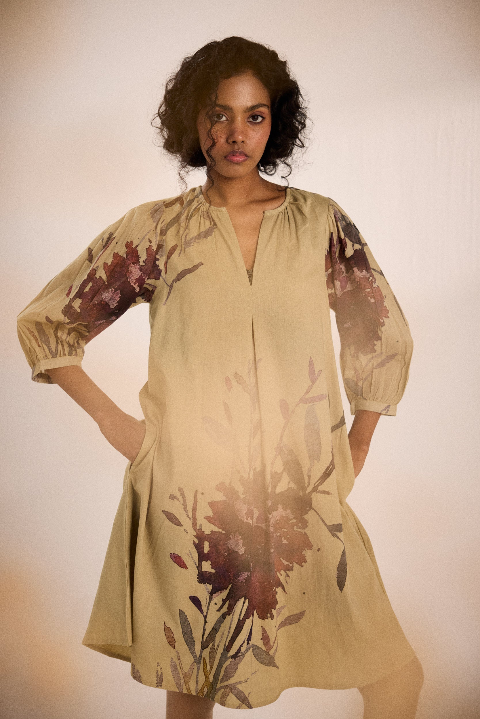 Moss bloom dress
