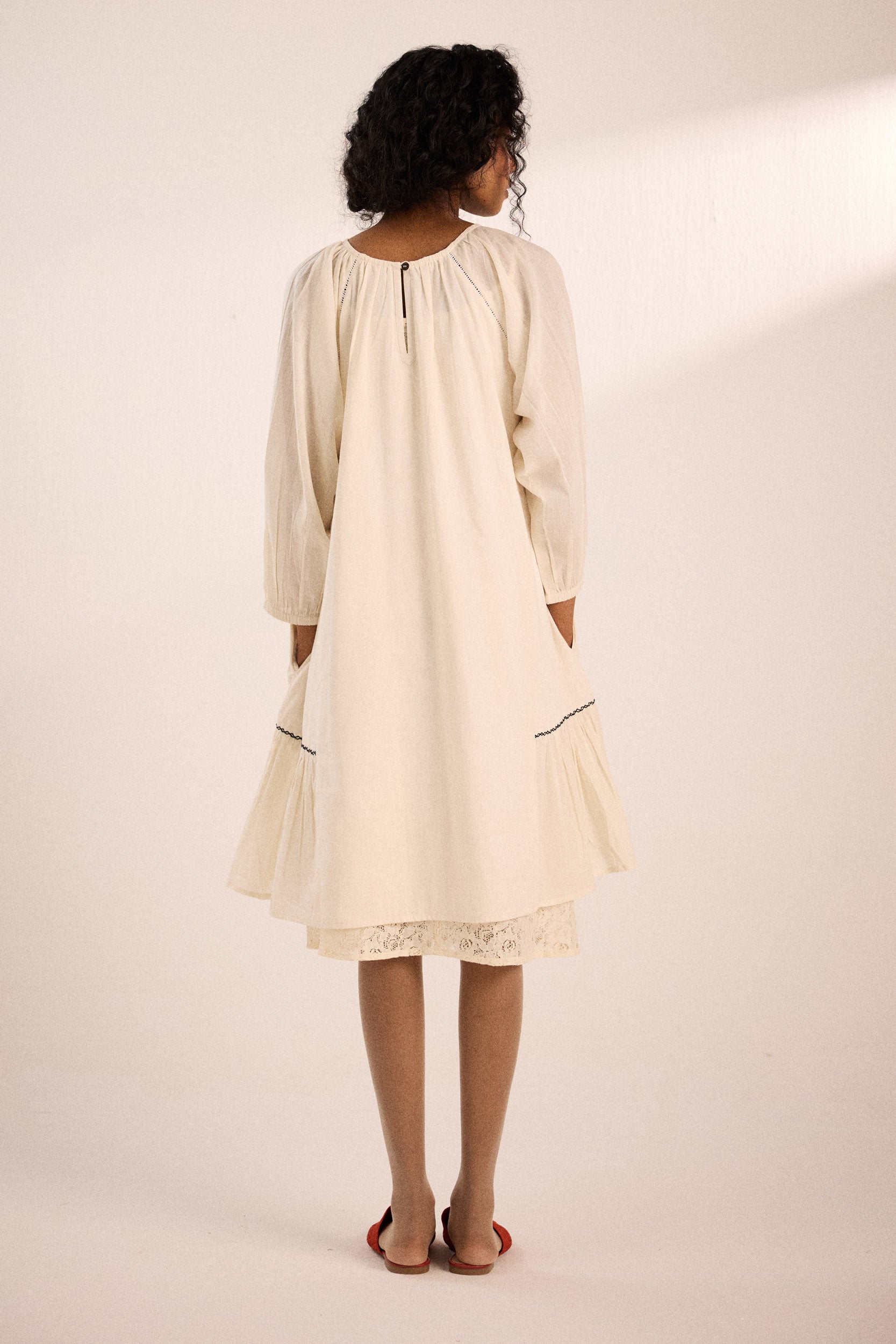 Peony dress with slip