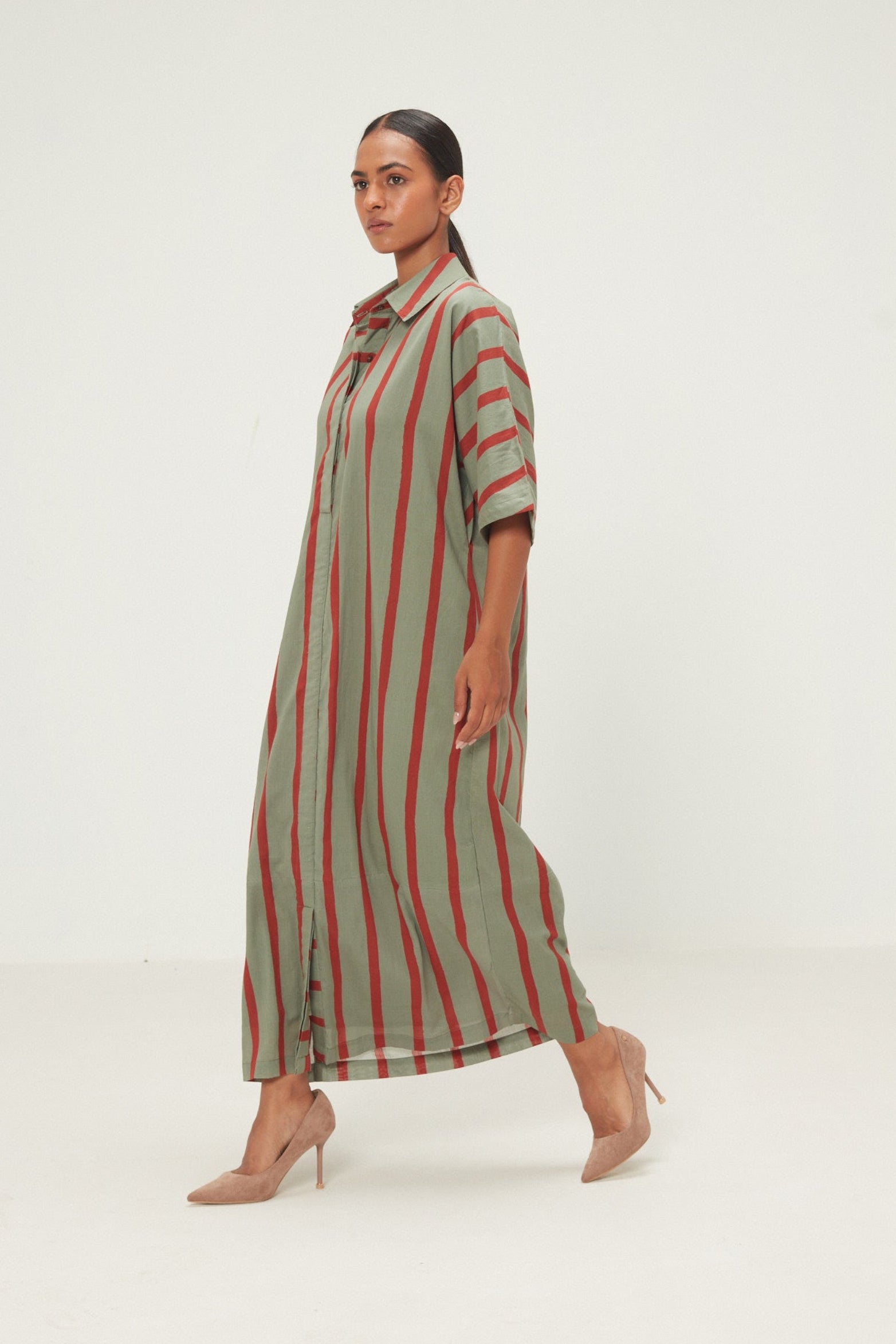 Parallel Shirt Dress