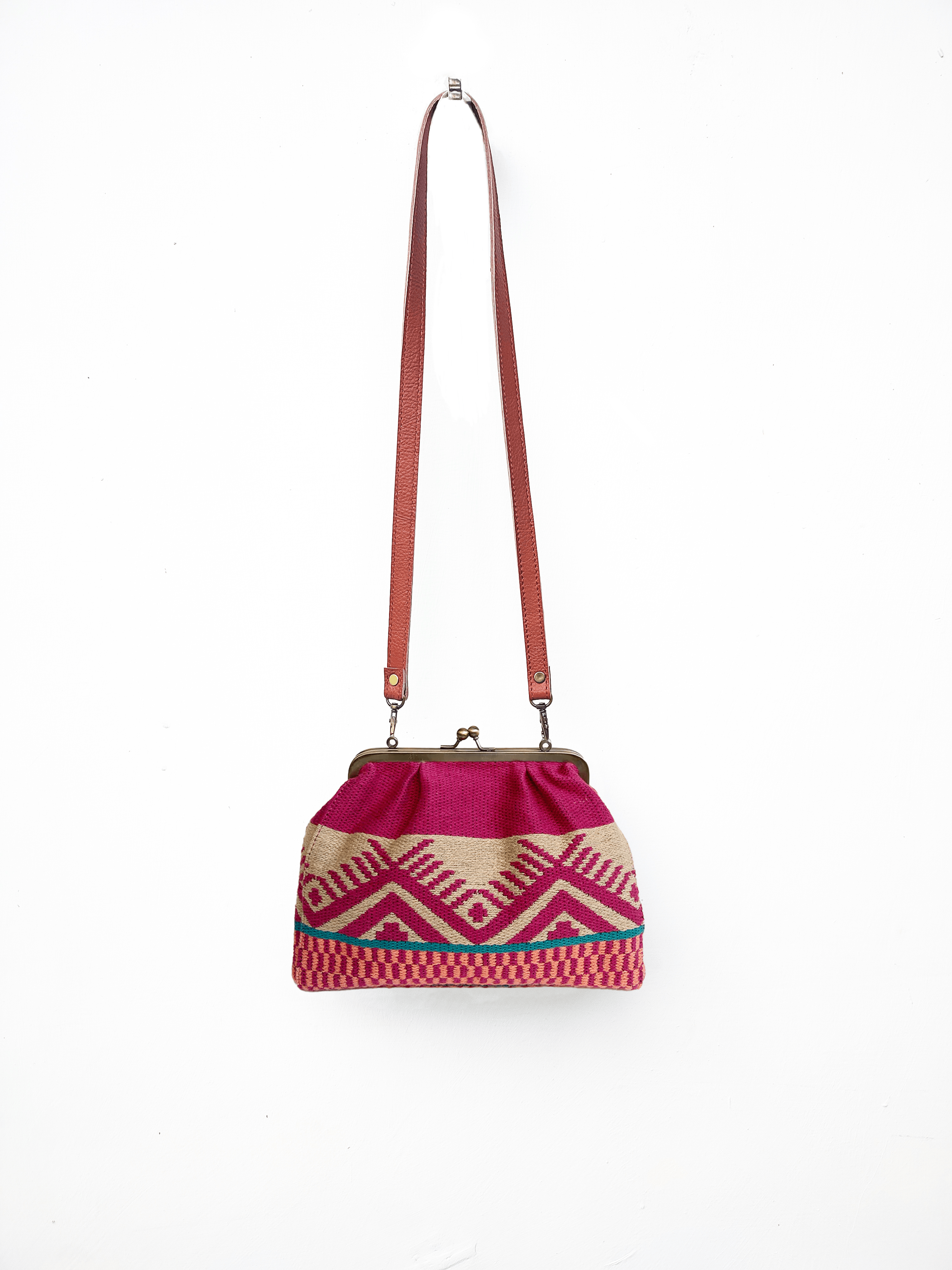 Rasberry Mud Clutch - Khara Kapas