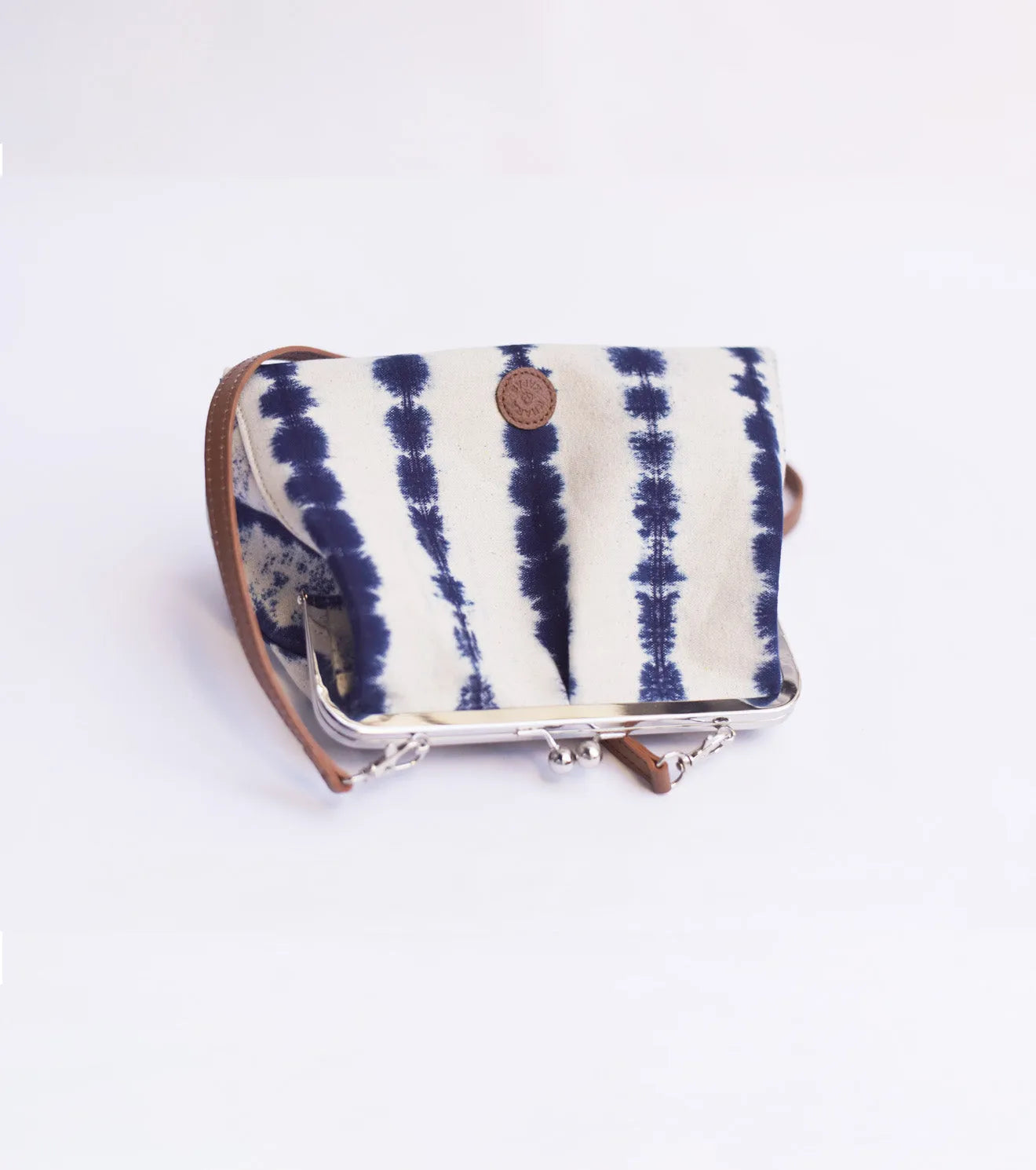 Indigo shibori Clutch - Khara Kapas