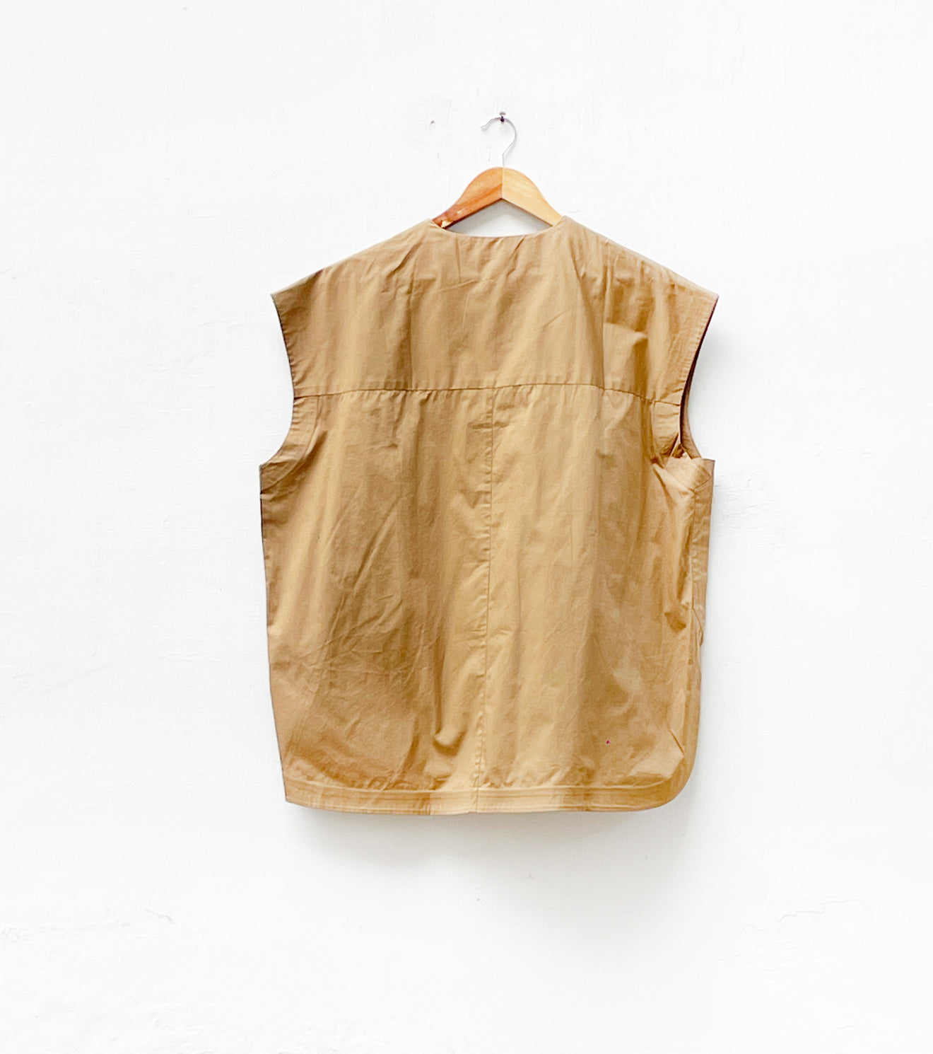 Coffee Poplin tunic