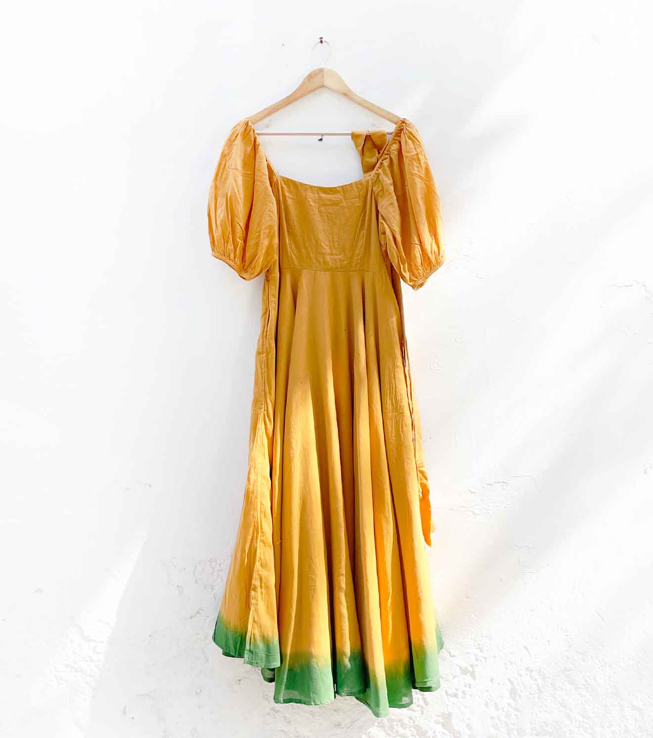Mustard dip Dye dress