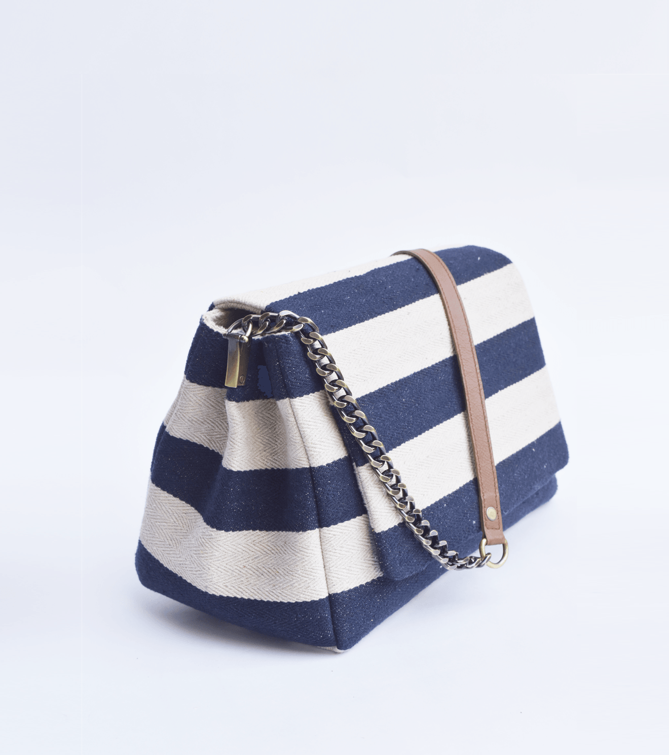 Navy Nautical sling bag - Khara Kapas