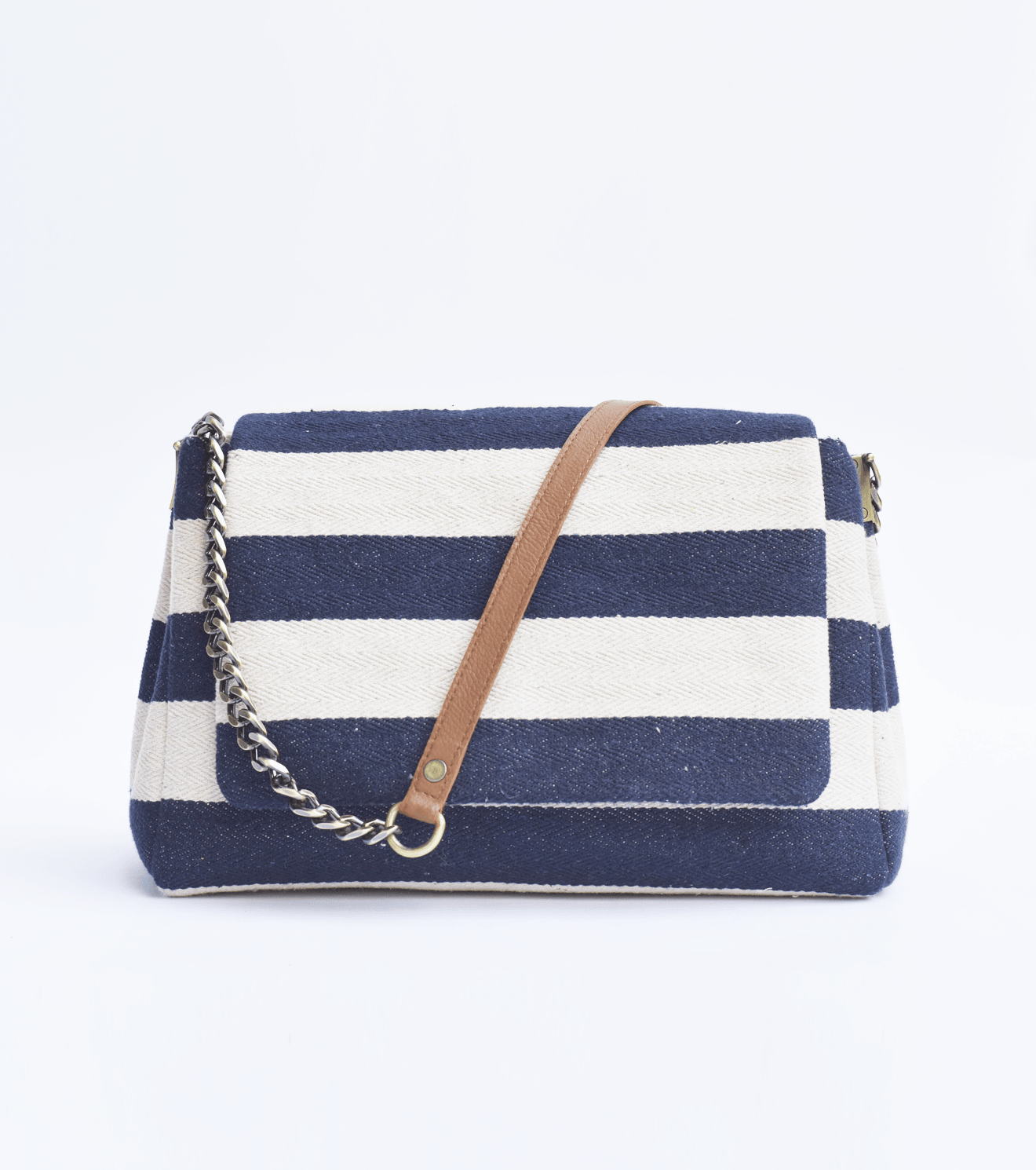 Navy Nautical sling bag - Khara Kapas