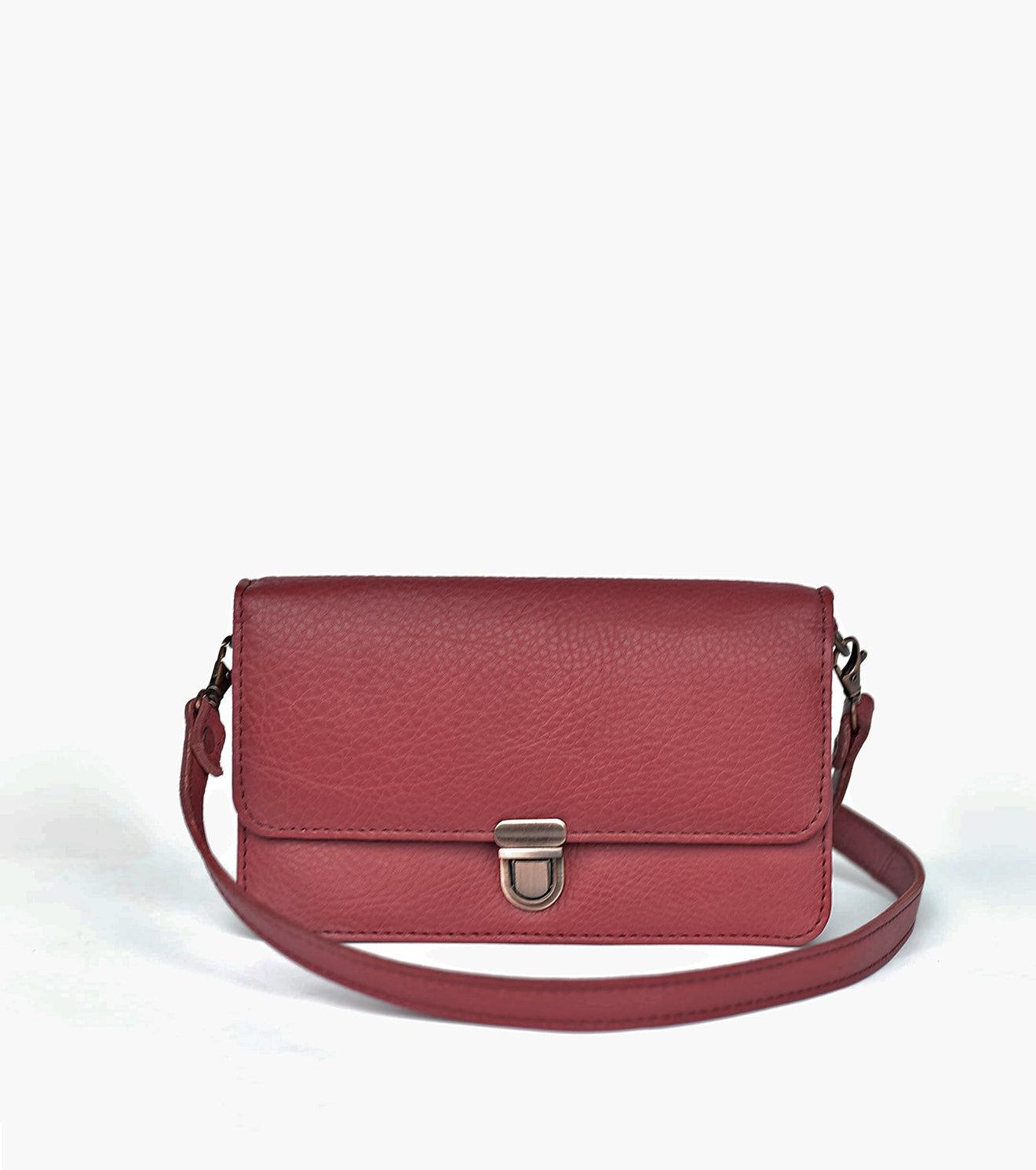 Merlot crossbody wallet - Khara Kapas