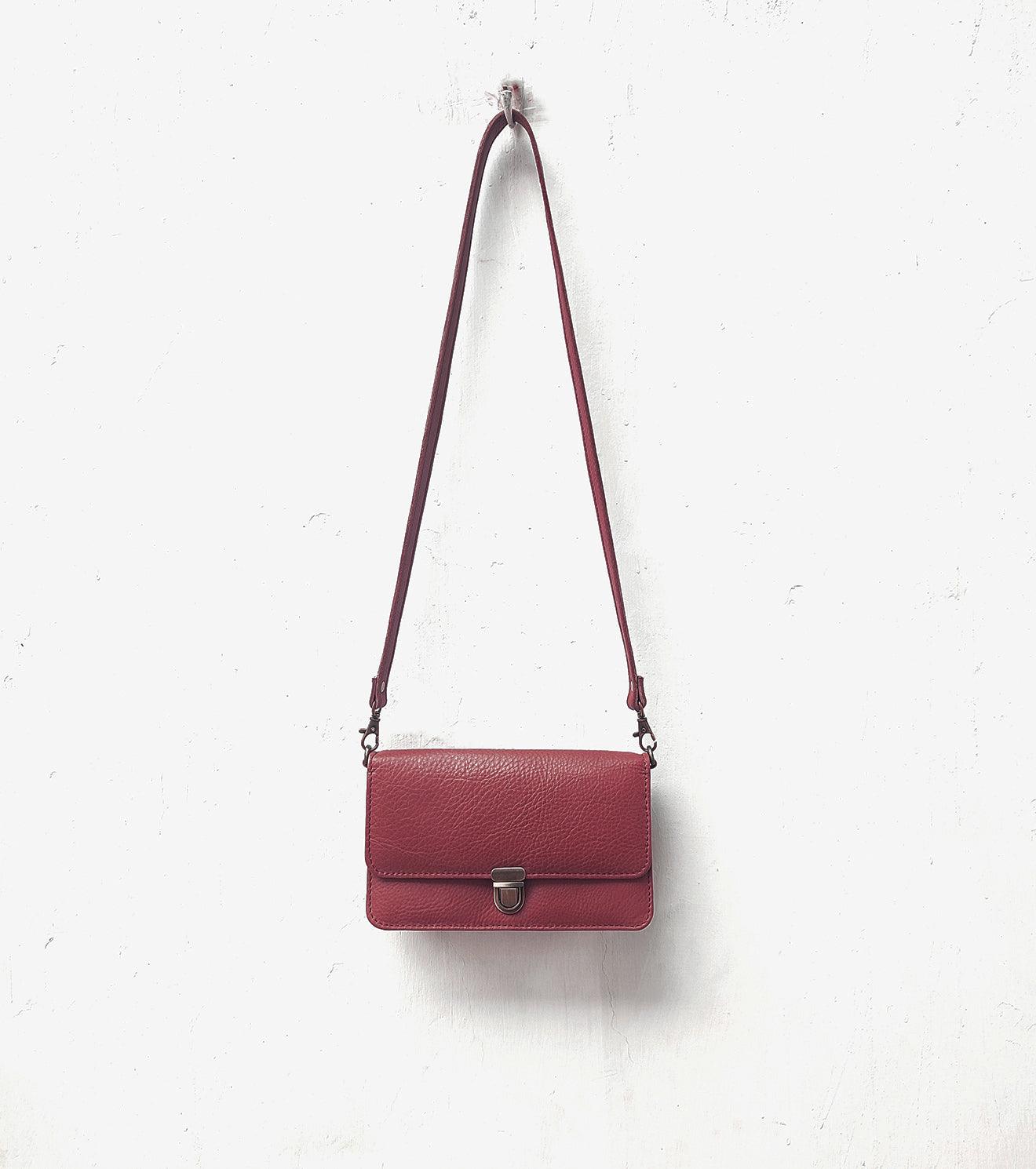Merlot crossbody wallet - Khara Kapas