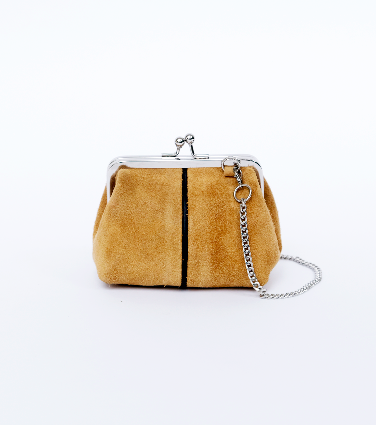 Mustard Suede Mini Clutch