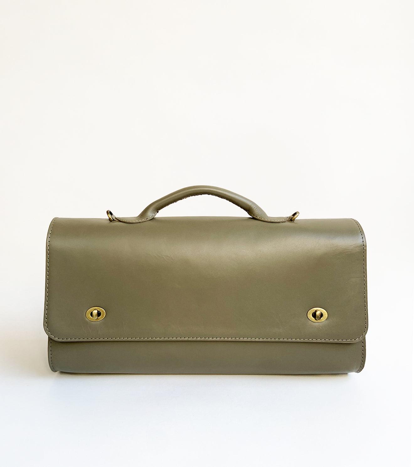 Olive messenger bag - Khara Kapas