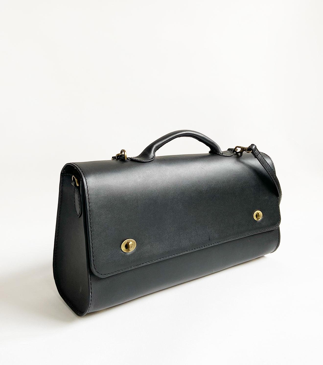 Ebony messenger bag - Khara Kapas