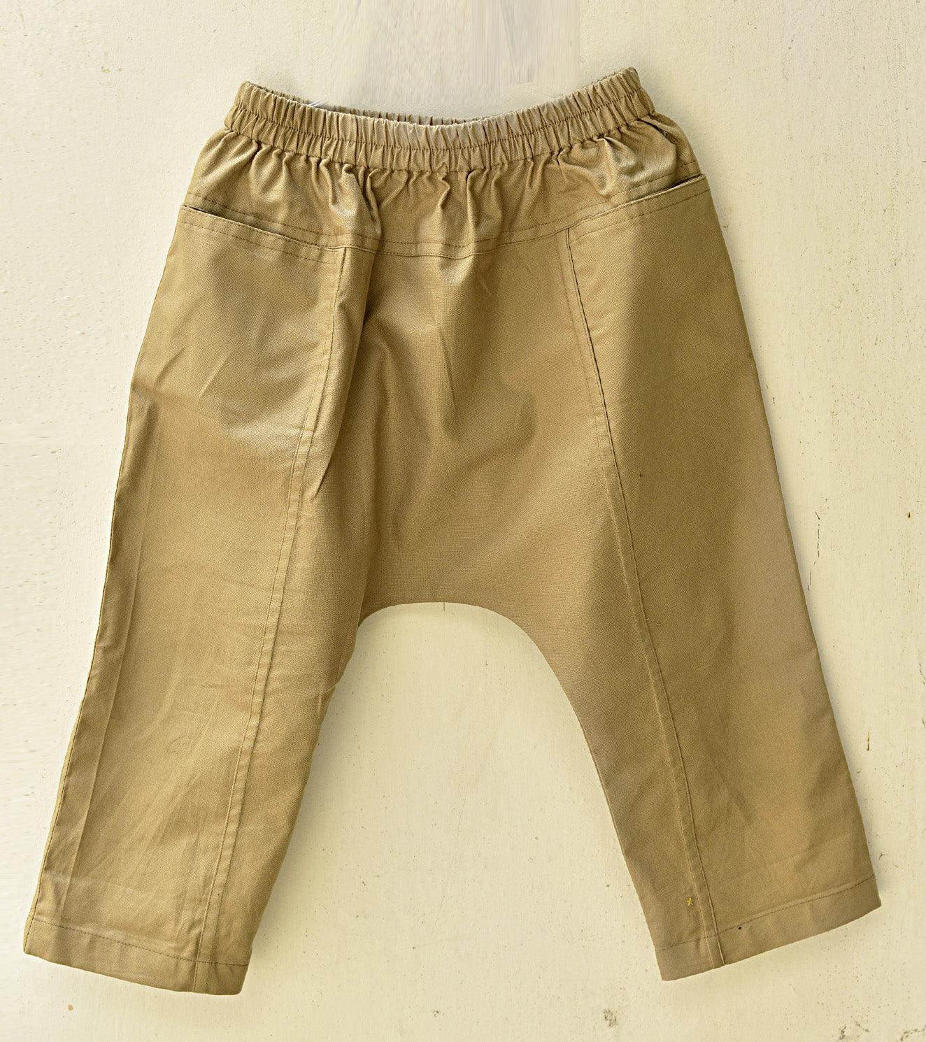 Fawn drop crotch Pants - Khara Kapas
