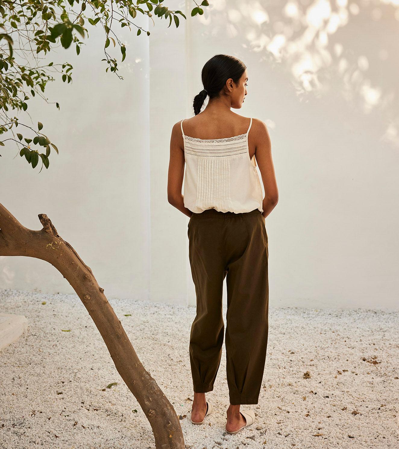 Eggshell lace blouse - Khara Kapas