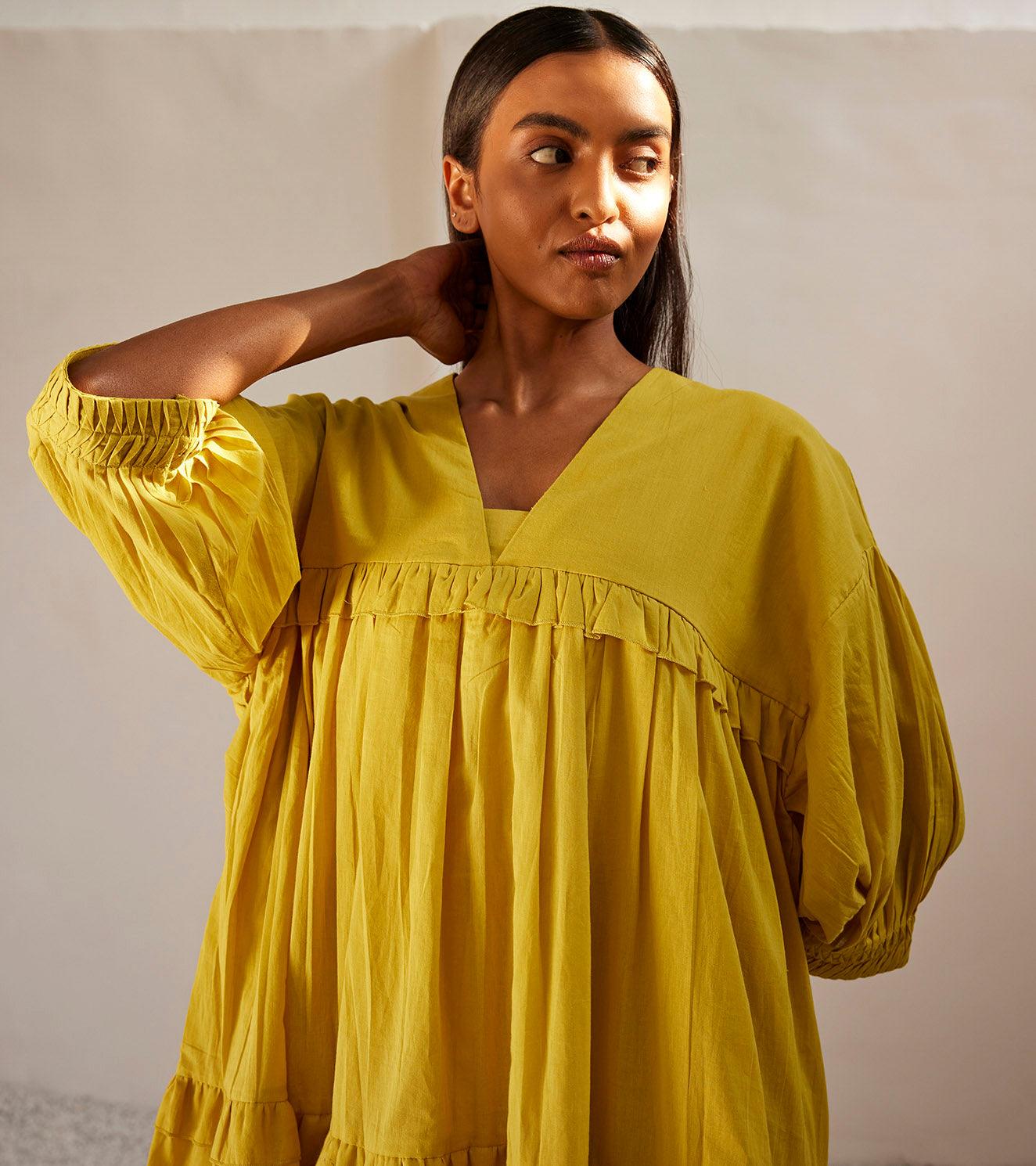 Marigold dress - Khara Kapas