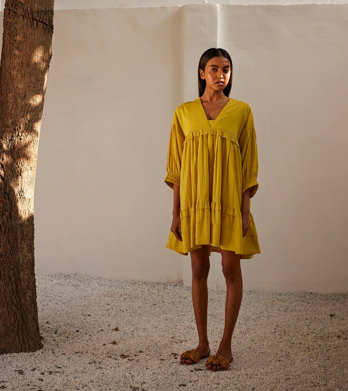 Marigold dress - Khara Kapas