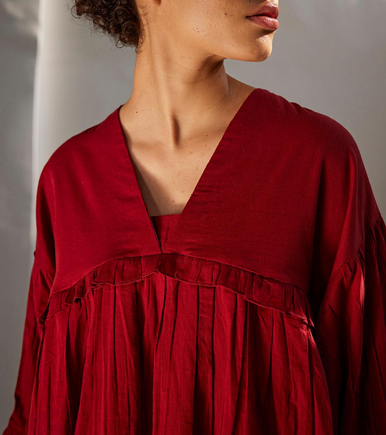 Crimson love dress - Khara Kapas