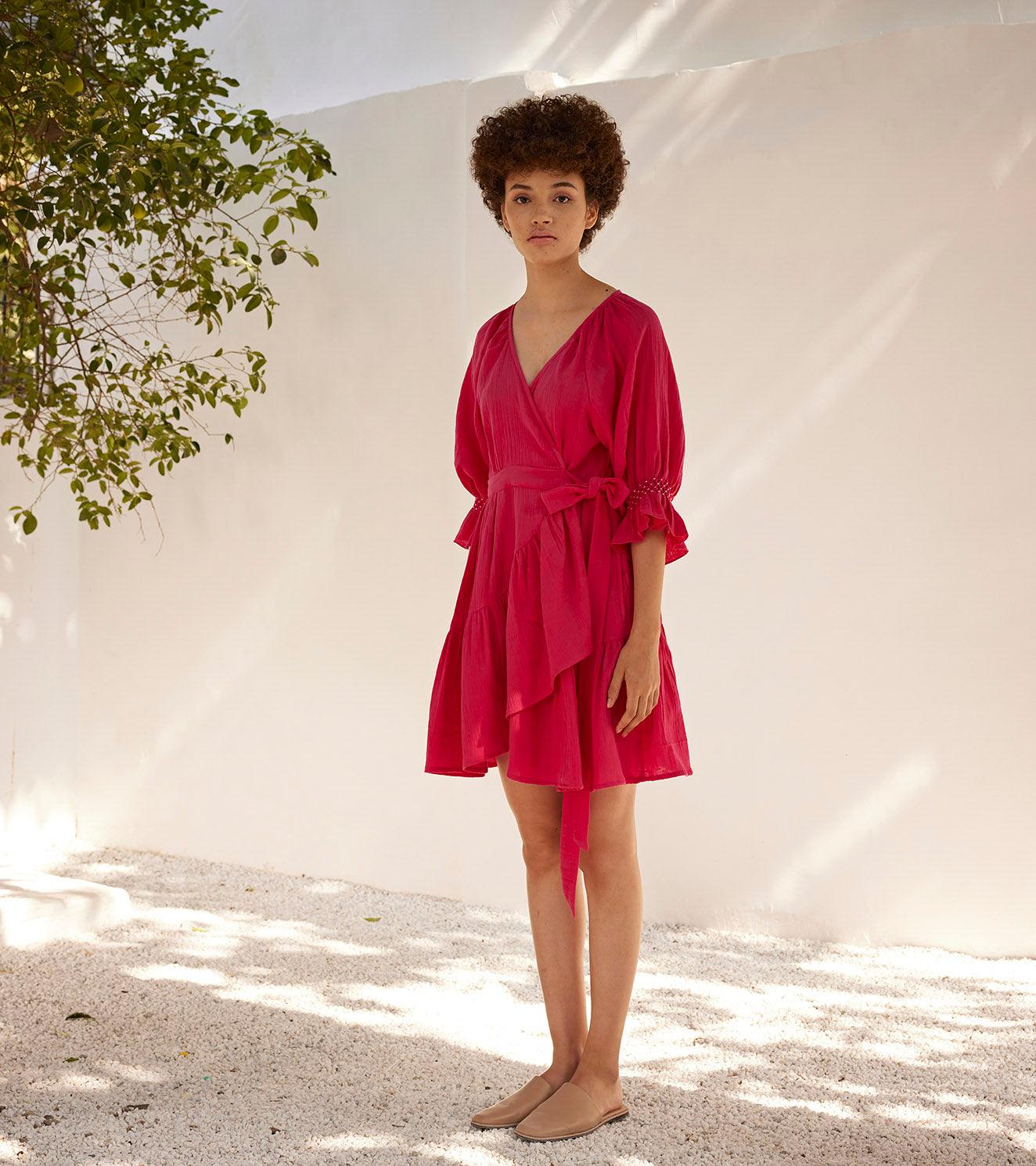 First love wrap dress - Khara Kapas