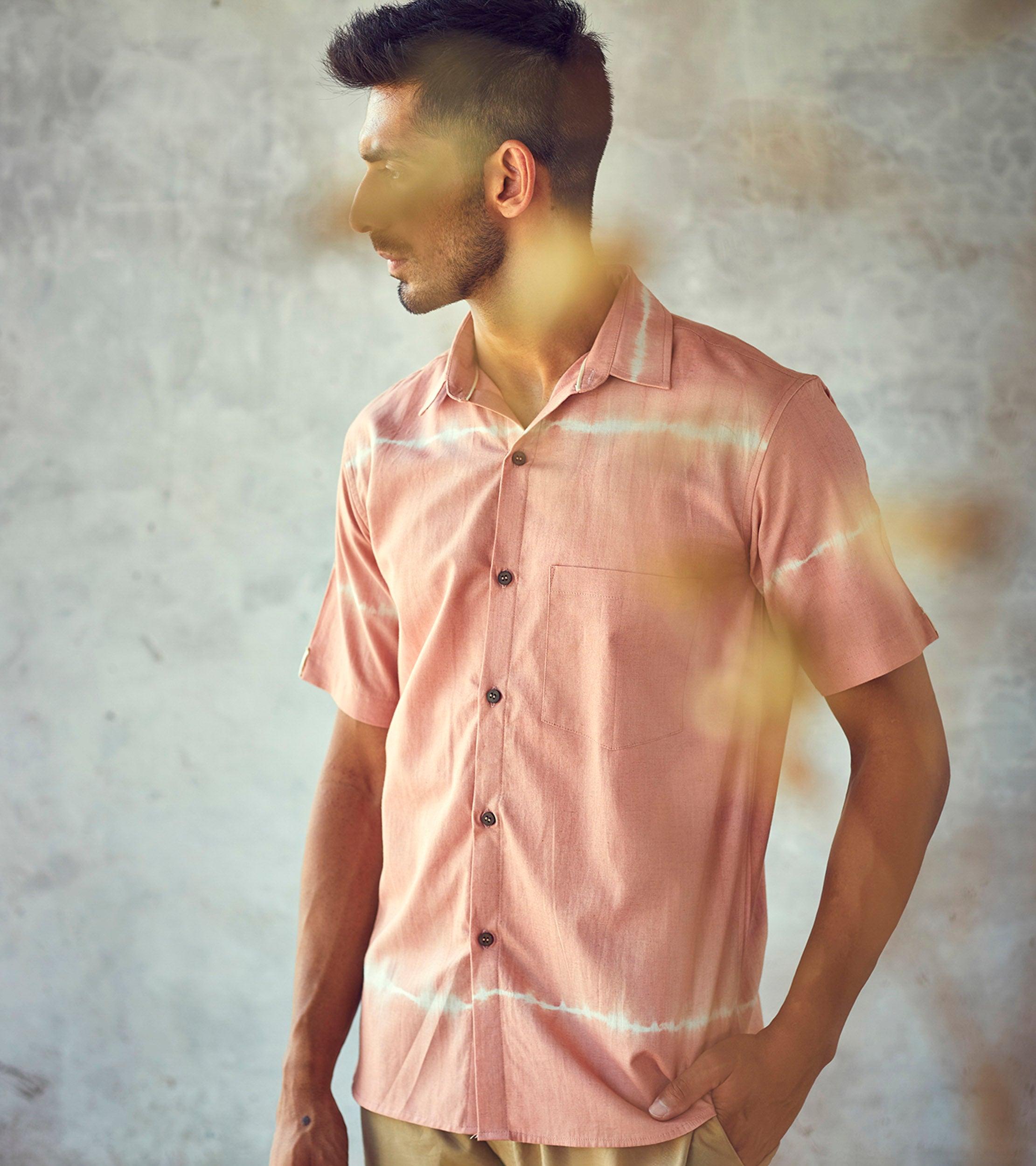 Flurry Pink Shirt - Khara Kapas