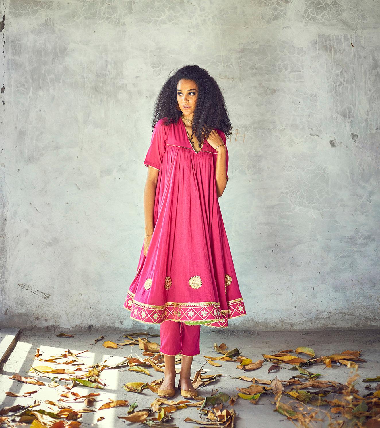 Gulabi Poshak Set - Khara Kapas
